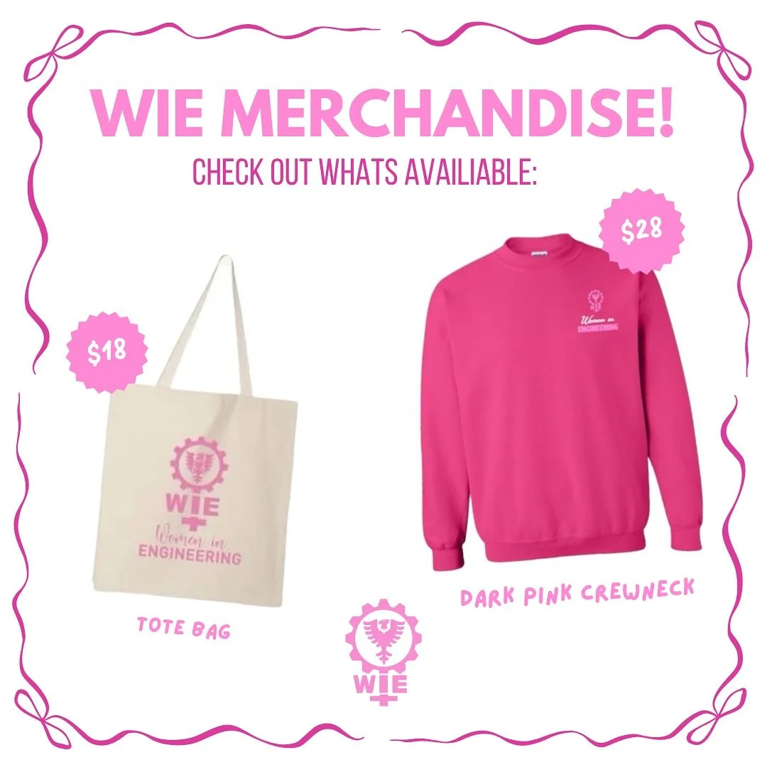 Get excited!! Dalhousie Women in Engineering merch is here! 🩷⚙️
Rep your WIE pride on campus and beyond ✨ 
Link in bio to put in an order!!
#DalWIE #WomenInSTEM