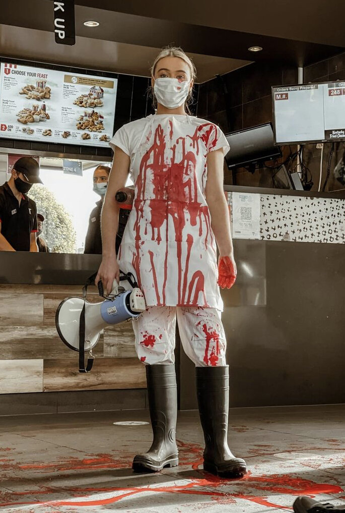 Blood Shed at the Local KFC — Activists vs. Agriculture