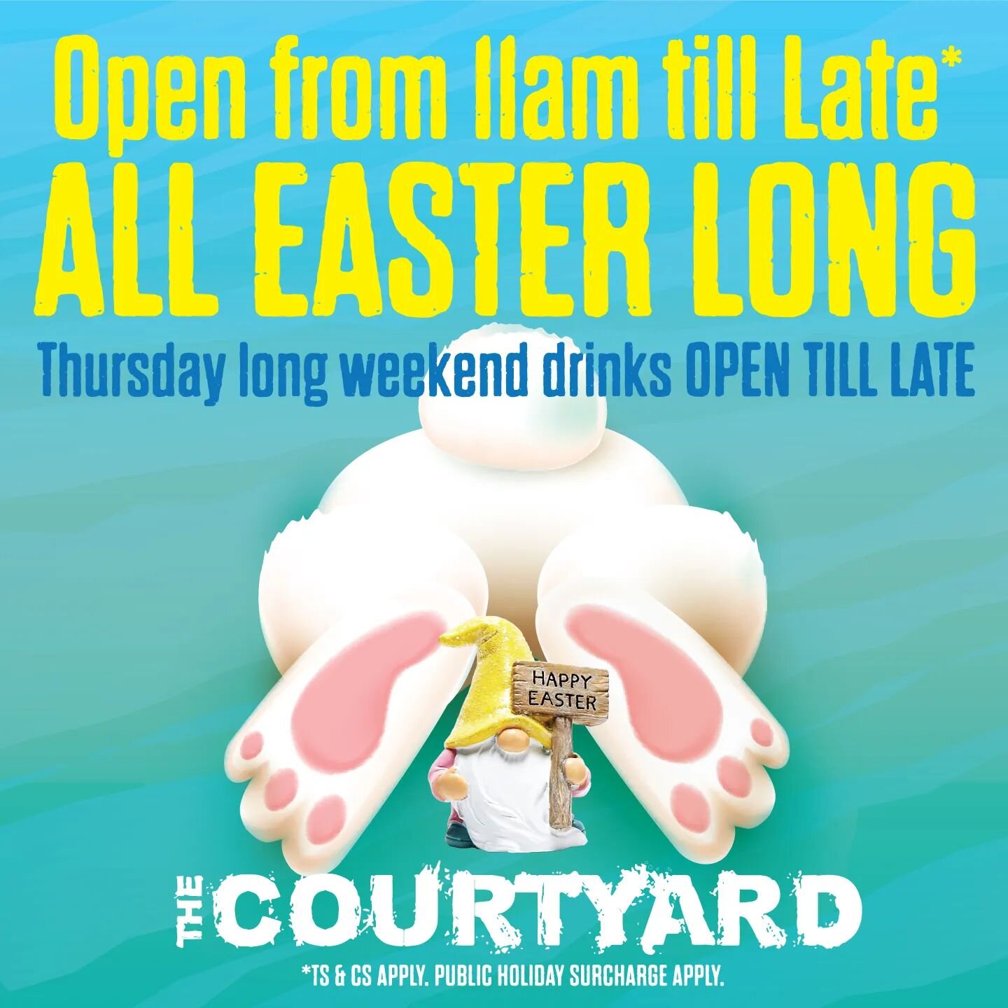 🐰🐰🐰EASTER🐰🐰🐰

With the long weekend fast approaching, look no further then your favourite Gnomie hangout. 

Yes, we are open everyday!

#cairns #cairnsrestaurant #cairnsesplanade #cairnslagoon #fnq #fnqlife #gbr #greatbarrierreef #mexicanfood #