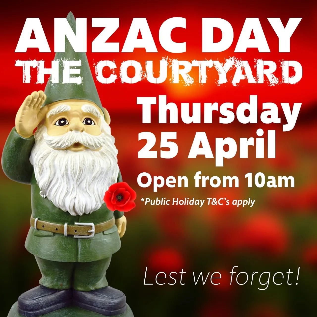 🇦🇺🇳🇿🇦🇺ANZACDAY🇳🇿🇦🇺🇳🇿
 
Join us as we remember those who have fallen before us. 

Doors open from 10am this ANZAC Day

#cairns #cairnsrestaurant #cairnsesplanade #cairnslagoon #anzacday #craftbeer #burger #tacos