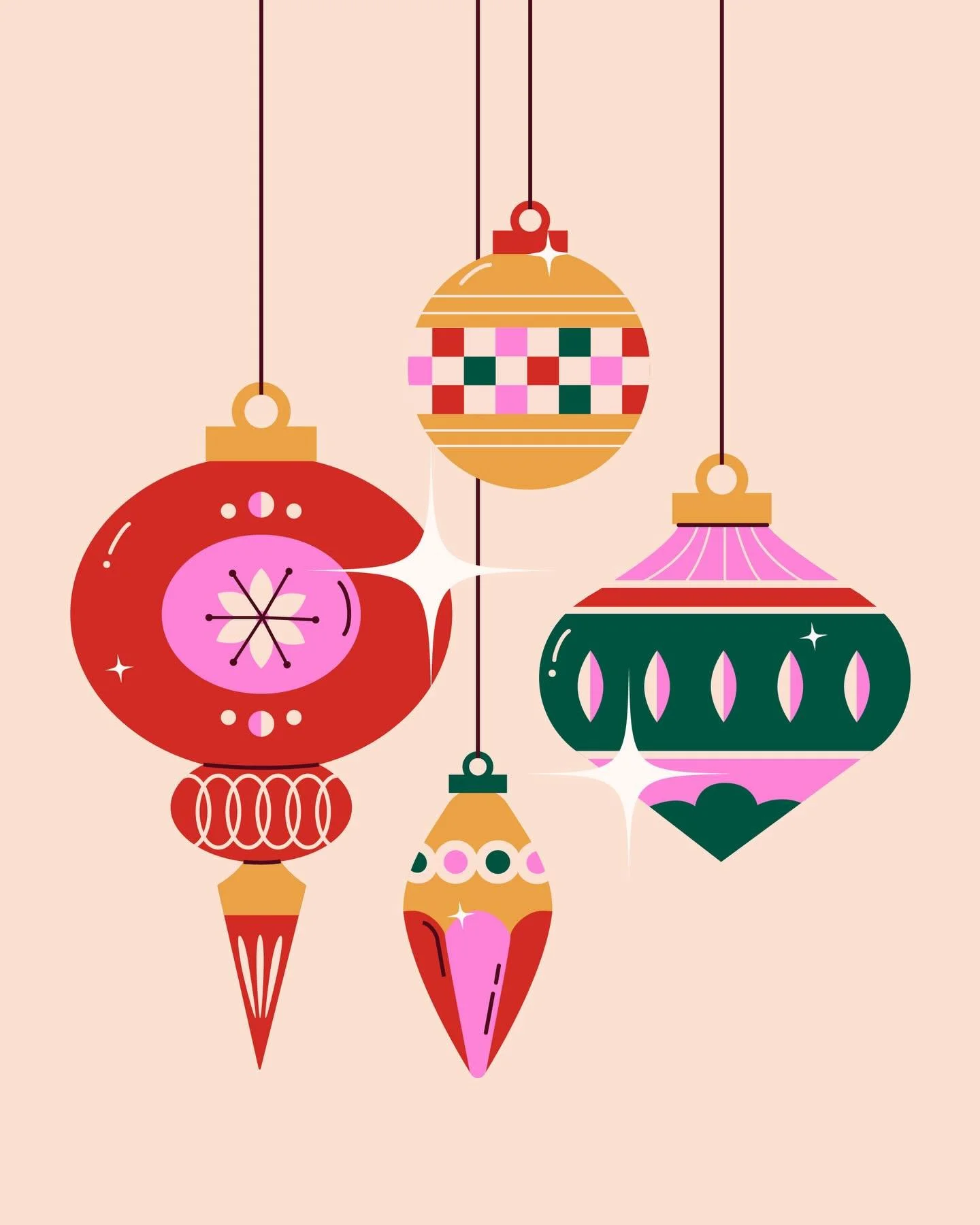 Just one more work day y&rsquo;all. 🎅🏼

Created for the #frostyandfestive2025 prompt Emerald &amp; Ornaments. 

Frosty &amp; Festive is hosted by:
@roymeister
@heyalissandra
@jenprocreates
@heathermuellerdesign
@snippetsofwhimsy

#holidayillustrati