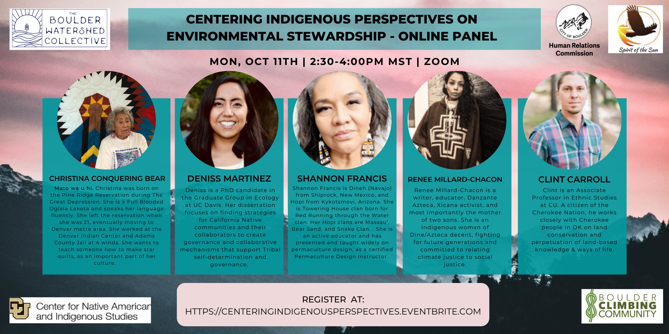 Centering Indigenous Perspectives on Environmental Stewardship Panel
