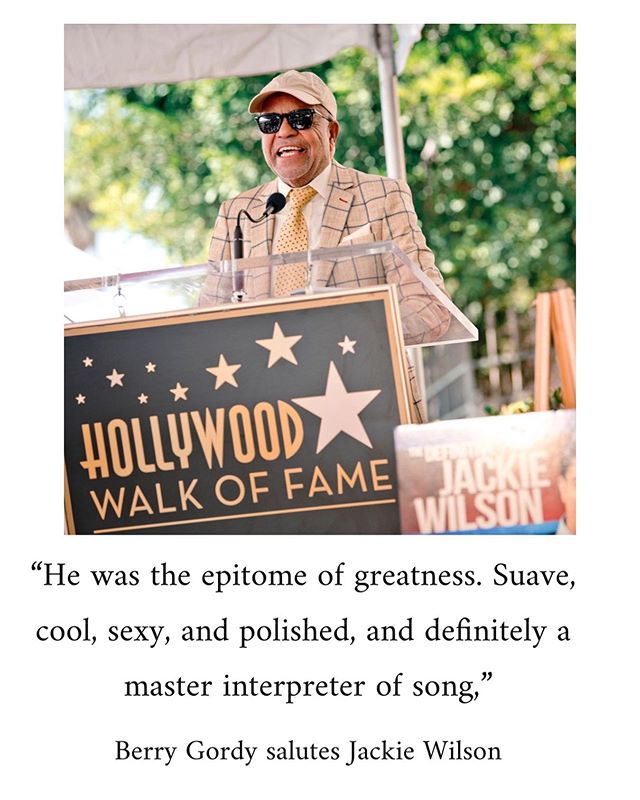 We are grateful to #berrygordy for his tribute to #jackiewilson at the #Hollywoodwalkoffame presentation last week. If you weren&rsquo;t able to catch it, then click the link in bio for the full ceremony!  #mrexcitement