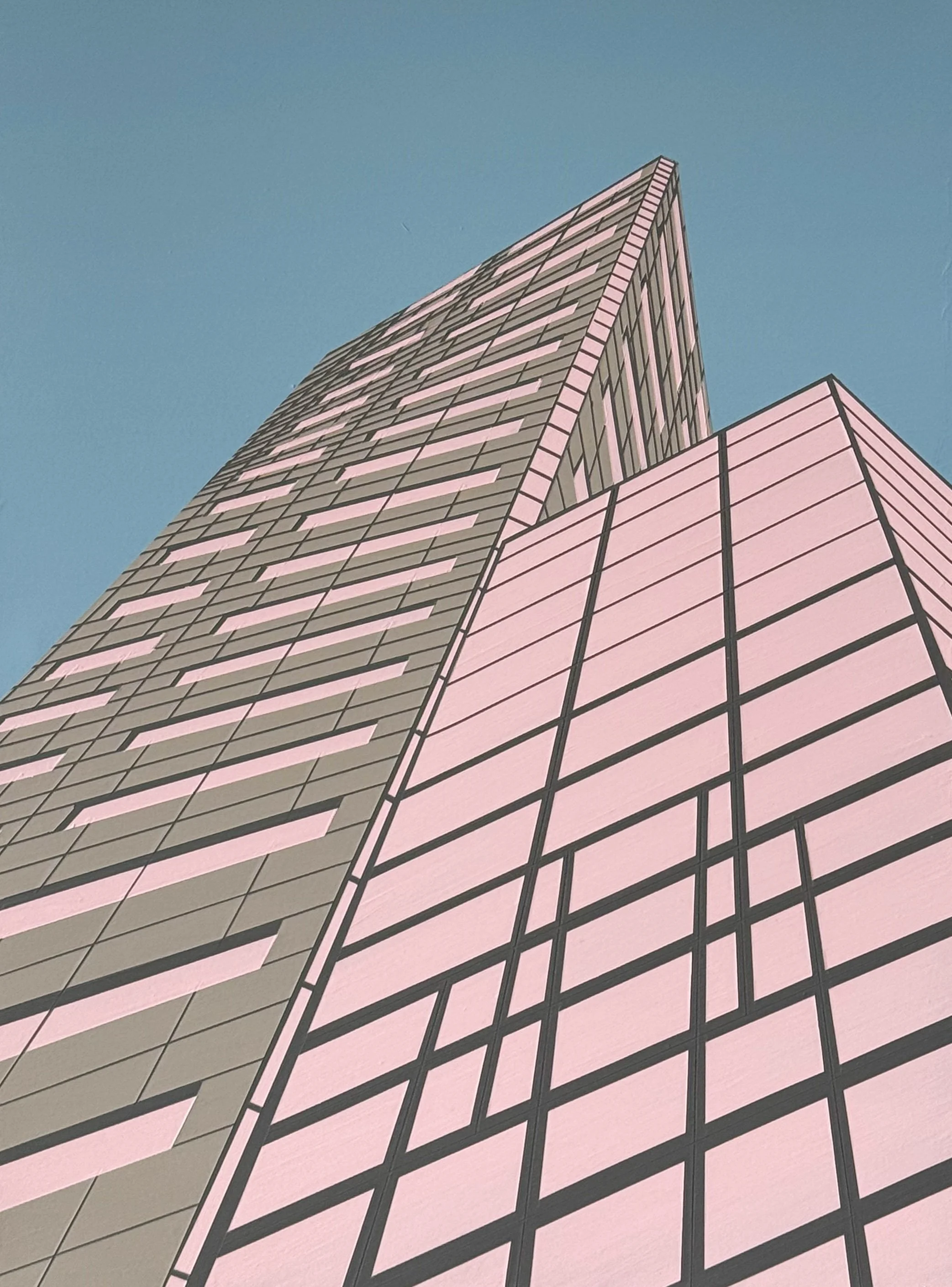 The Big Pink 3, 24 x 18 in.