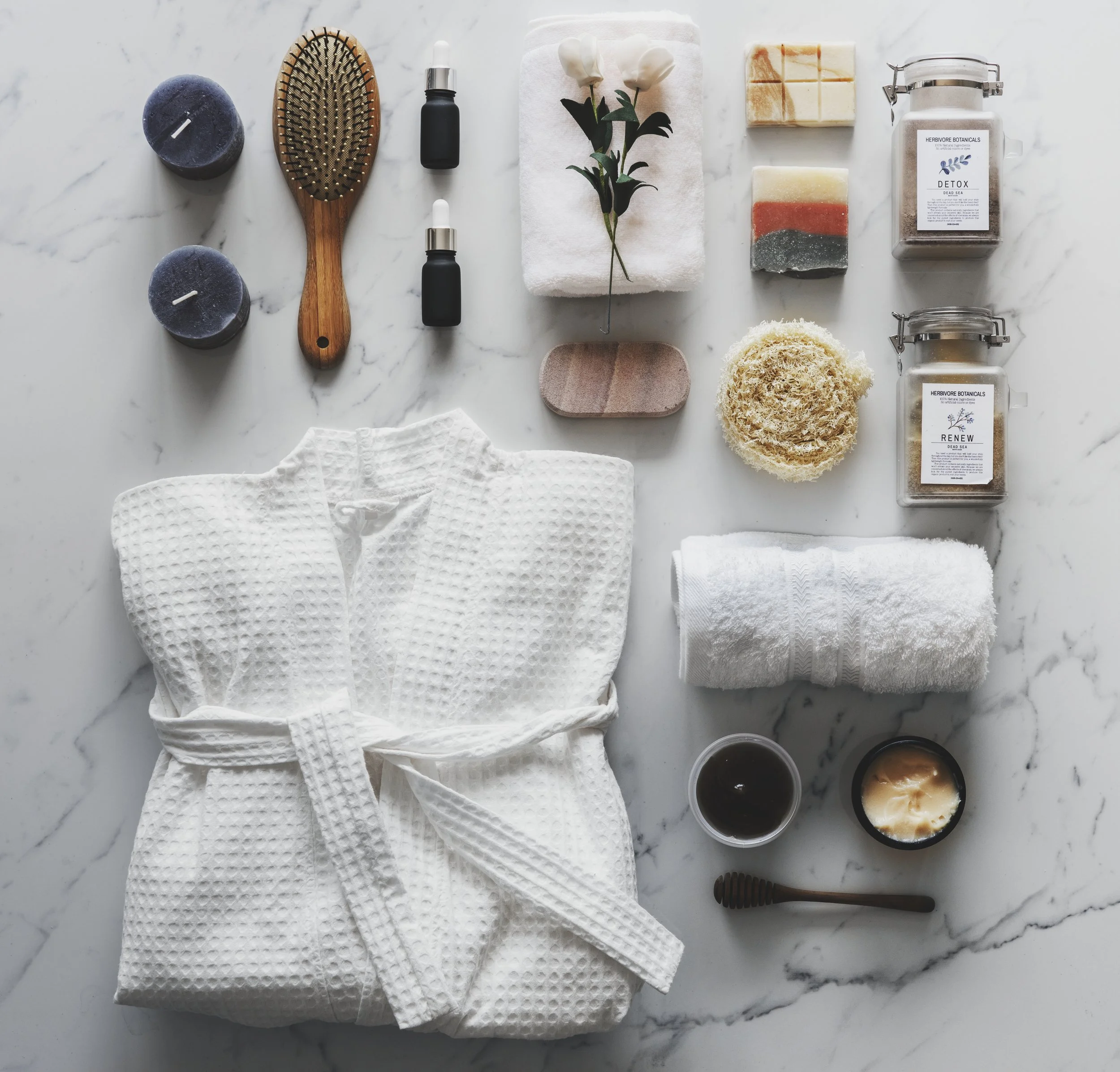 Spa and Salon linens and bath salts