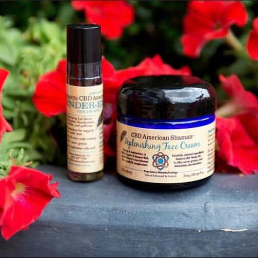 Take care of your skin with our CBD Replenishing Face Cream and Under-Eye Serum to maintain that youthful glow✨🌹