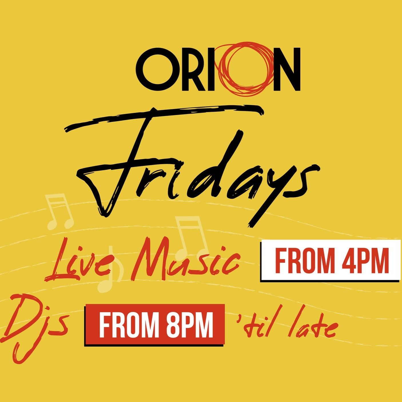 Live music and local DJs live at Orion Hotel, Springfield every Friday night