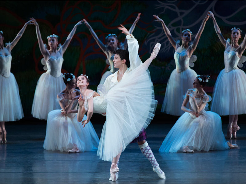 Lauren Lovette in La Sylphide with Anthony Huxley