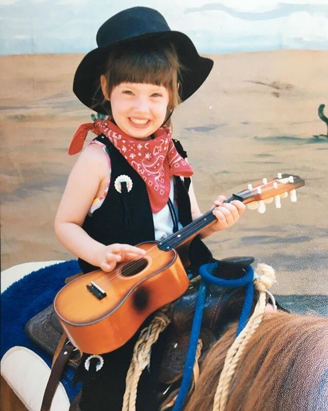 🎸 F L A S H . B A C K 🎸 .
Whelp. This explains a lot. 😂🤣😂🤣😂🤣
.
Guess some things don&rsquo;t change and it definitely wasn&rsquo;t a phase. 🐴🥰🎸😍🪕🎤
.
.
My mom dug this out of the archives, apparently I was too small to get on the pony bu