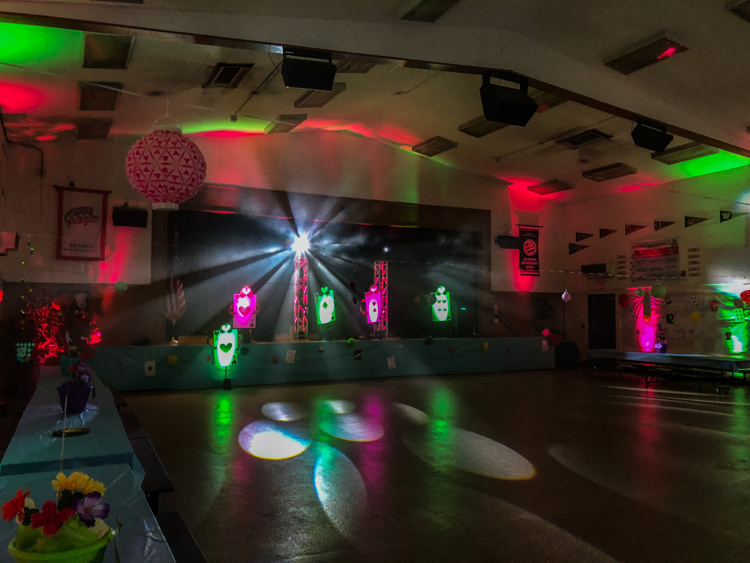 DJ Pros School Dance Murrieta Elementary Chauvet DJ Lighting 