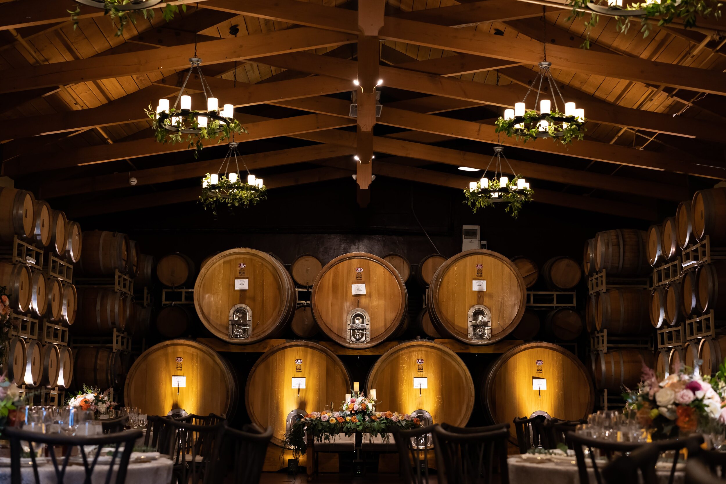 DJ Pros Ponte Winery Barrel Room Chauvet DJ Uplighting Barrel Room Temecula Ca