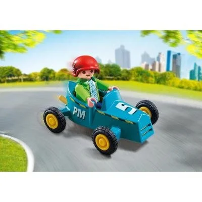 PlayMobil Boy with Go-Cart