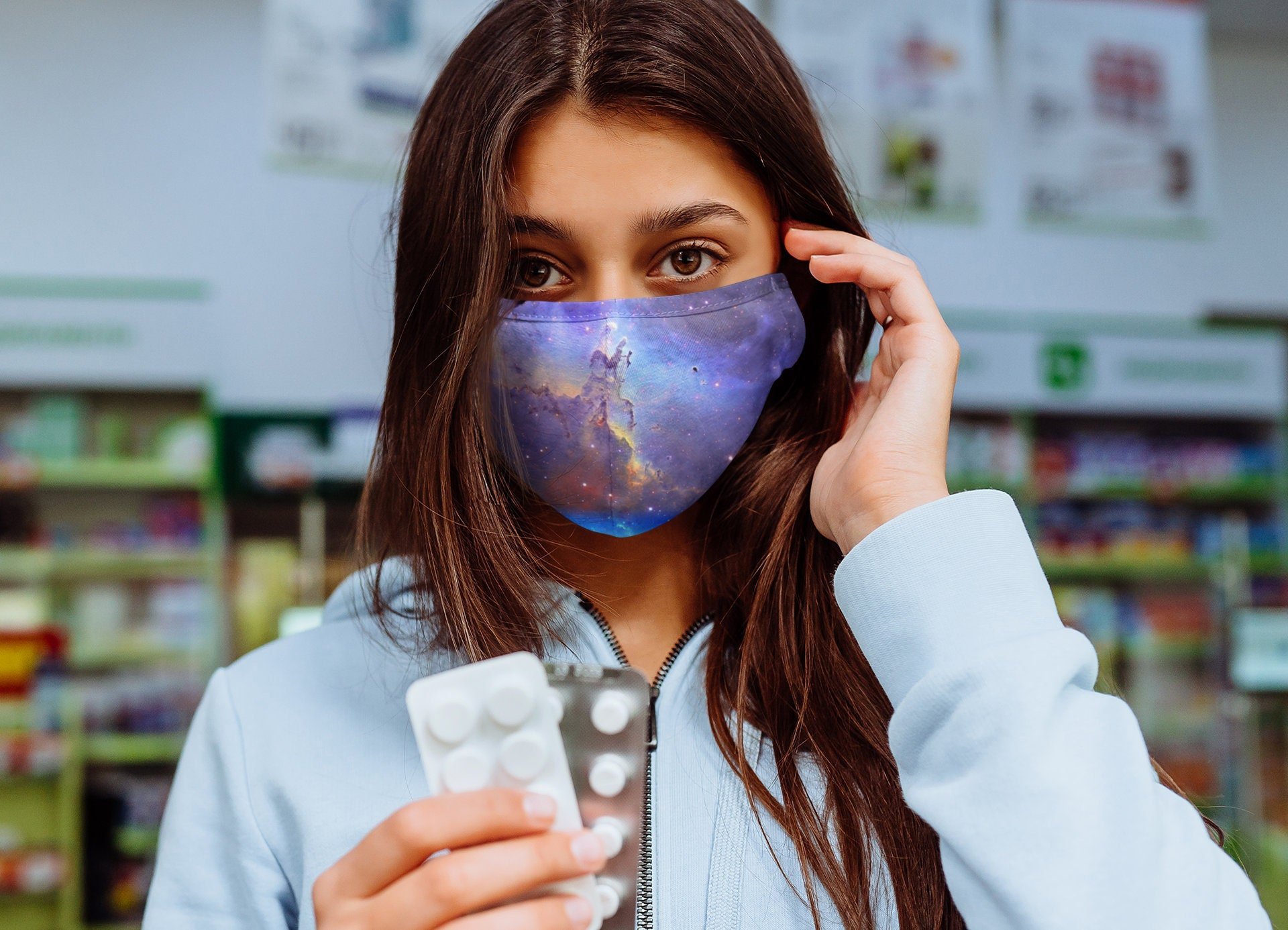 Eagle Nebula Premium Face Mask