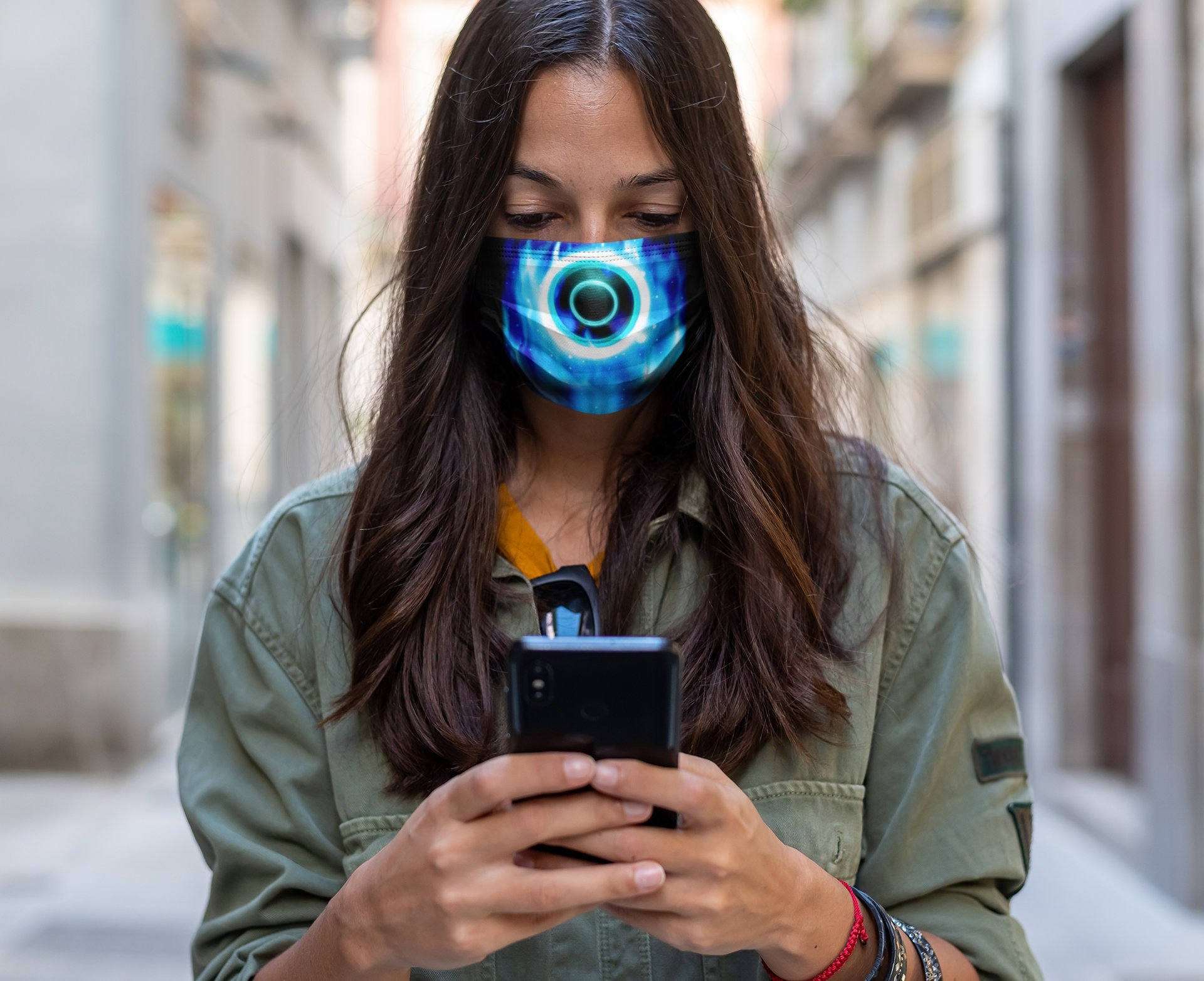 Tron Inspired Premium Face Mask