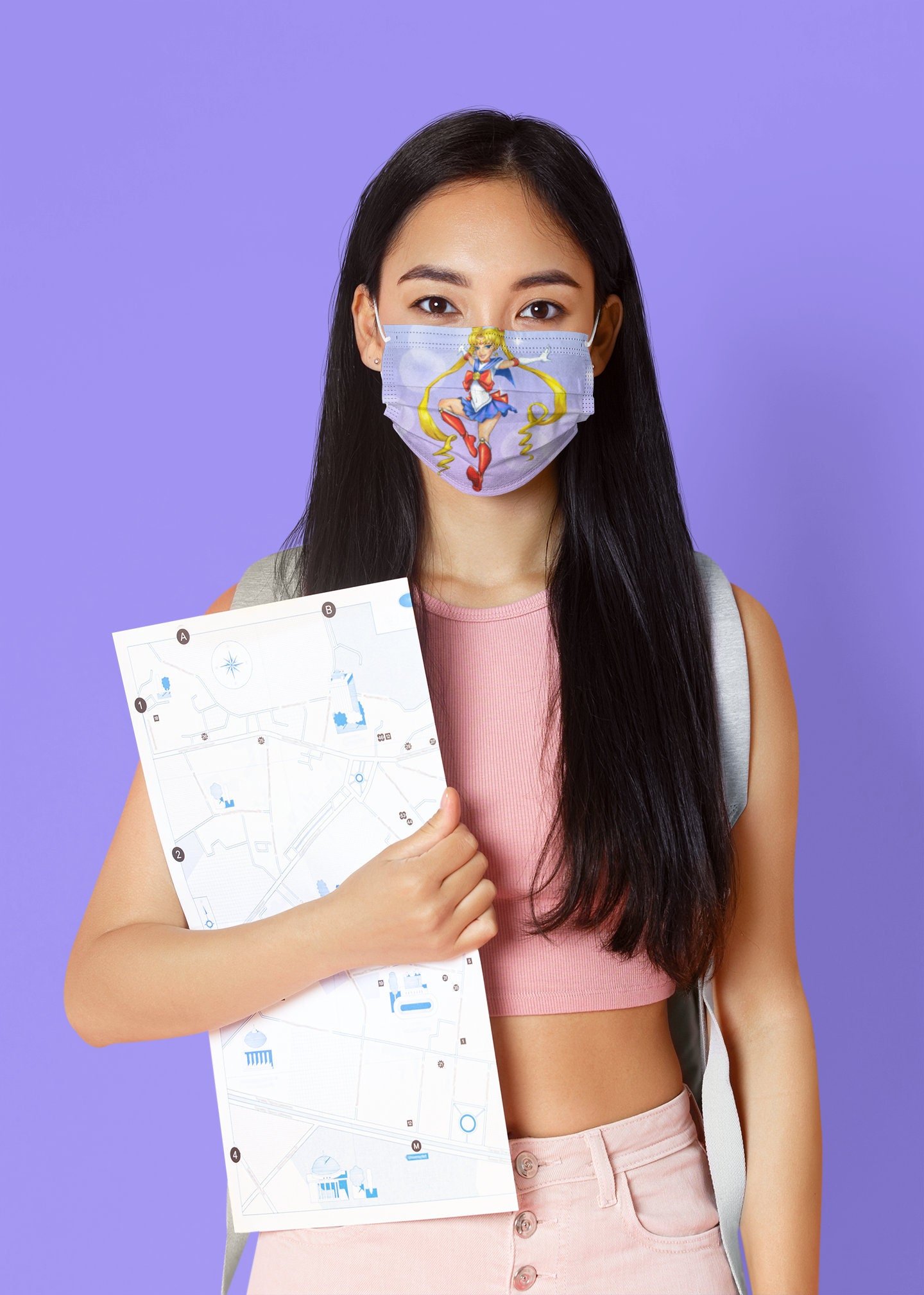 Anime Girl Premium Face Mask