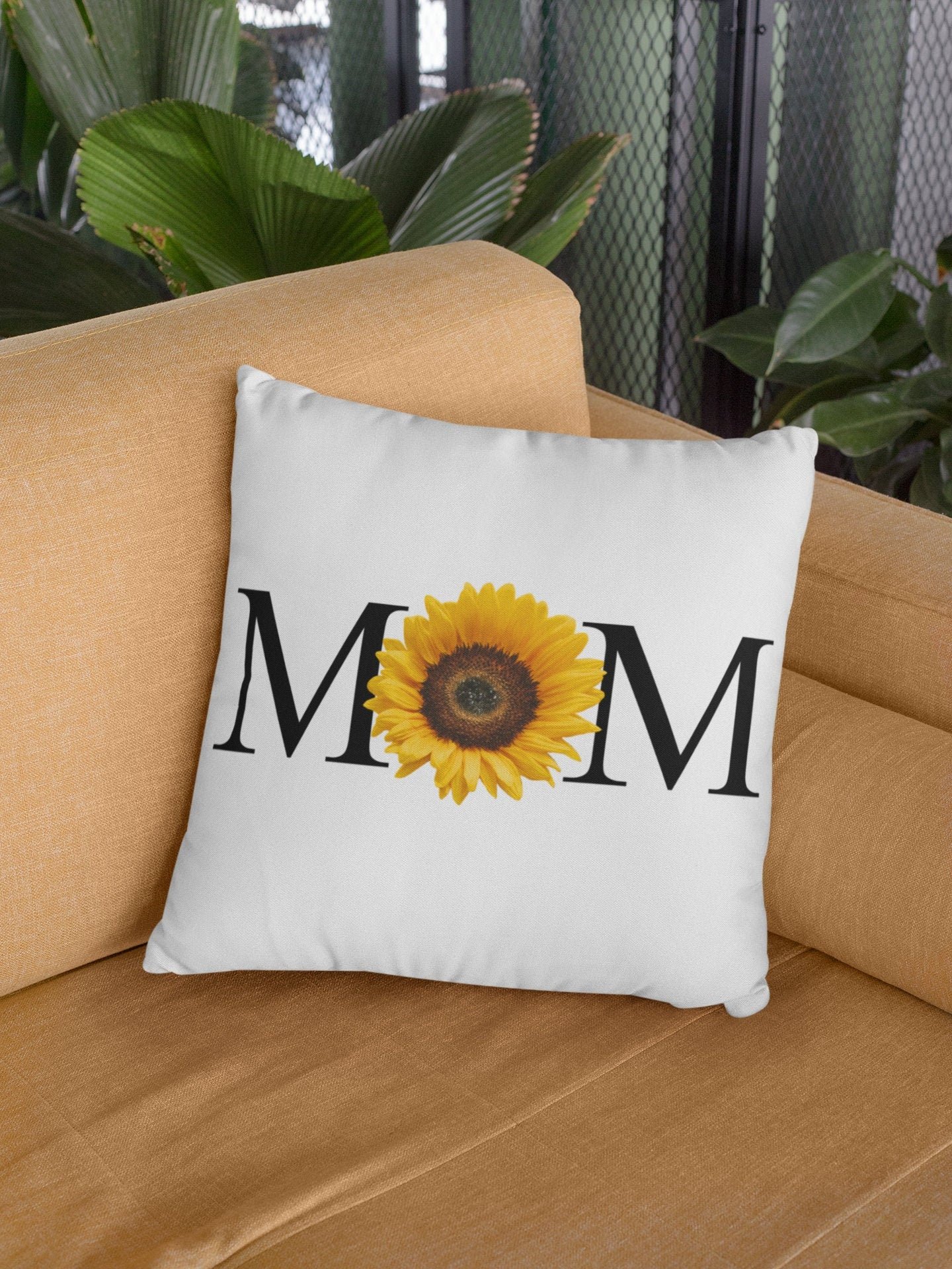 Mom Sunflower Pillow