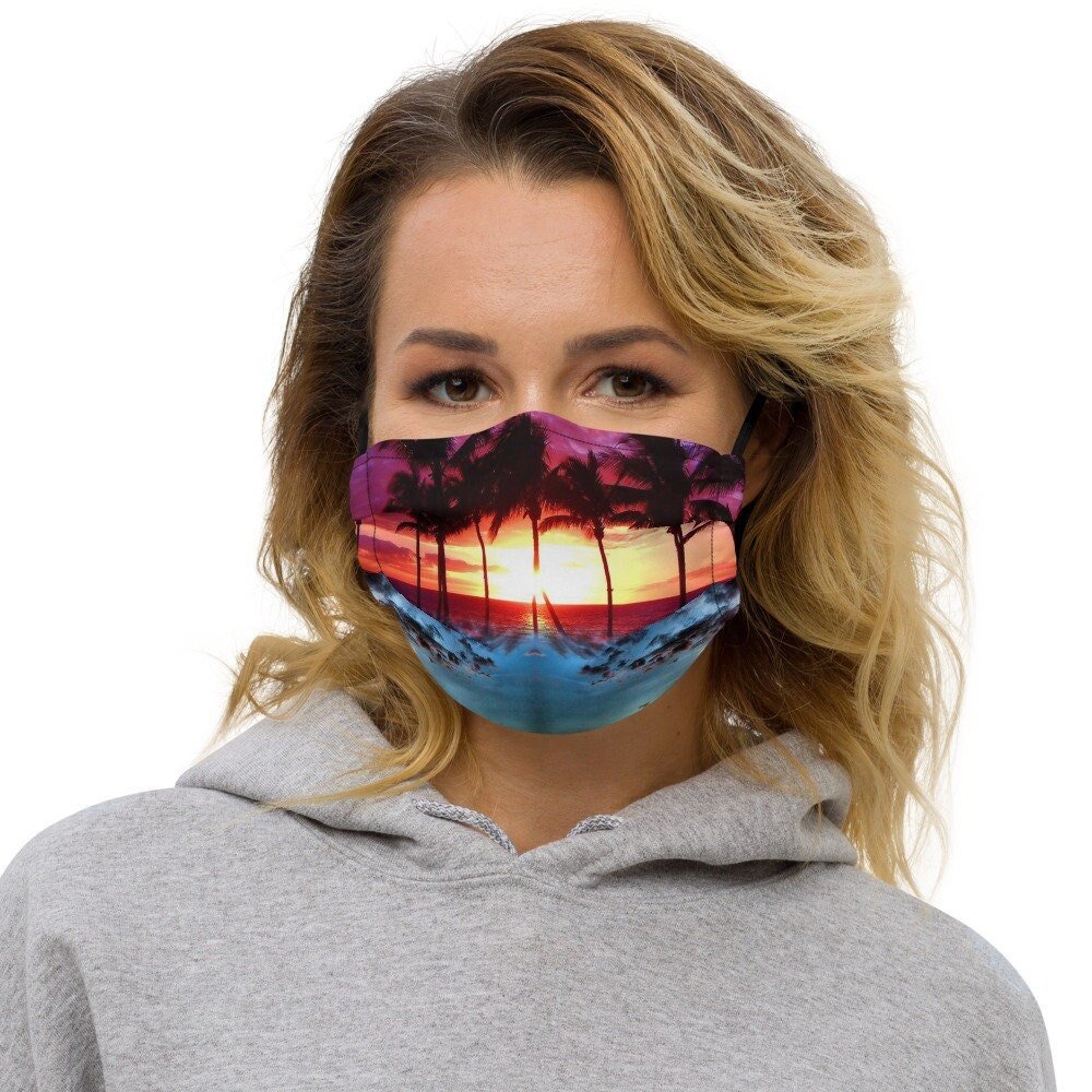 Thera's Hawaiian Vacation Premium Face Mask