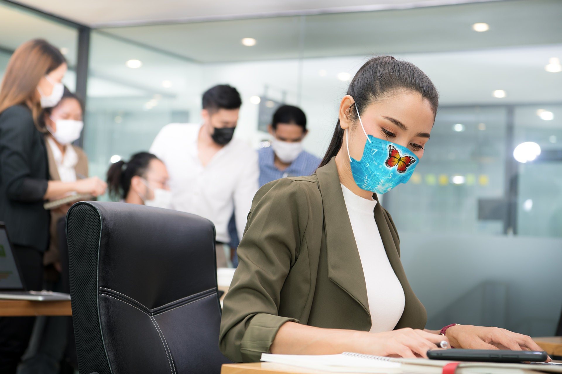 The Butterfly Effect Premium Face Mask