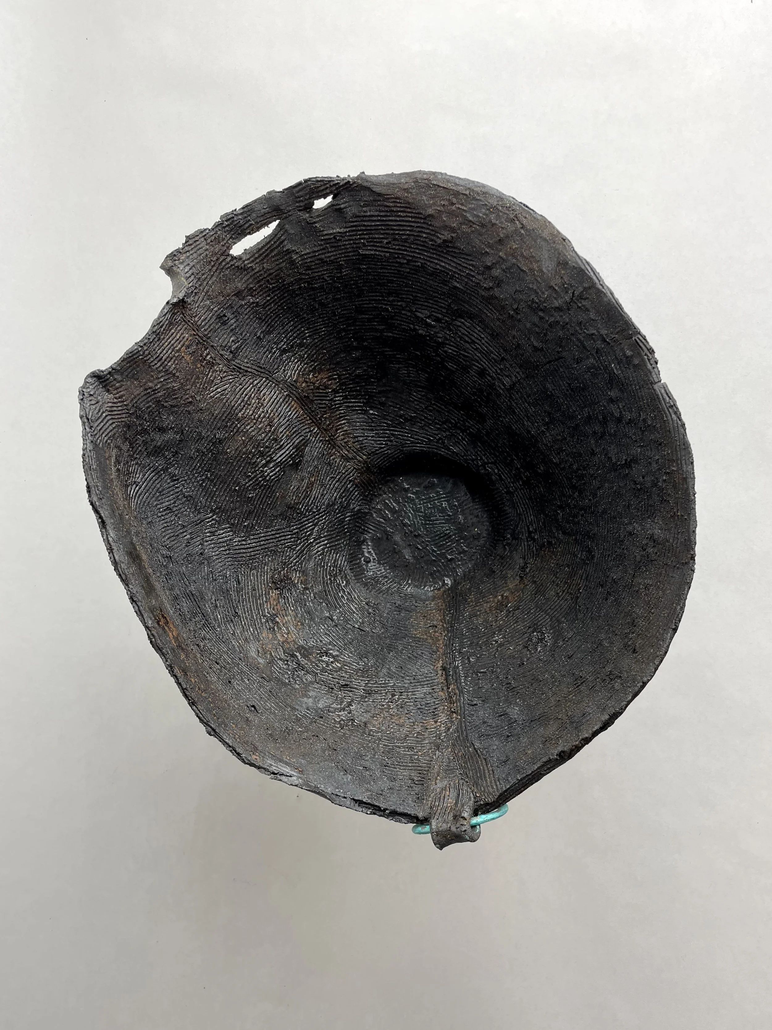 Bronze Ringed Pot
