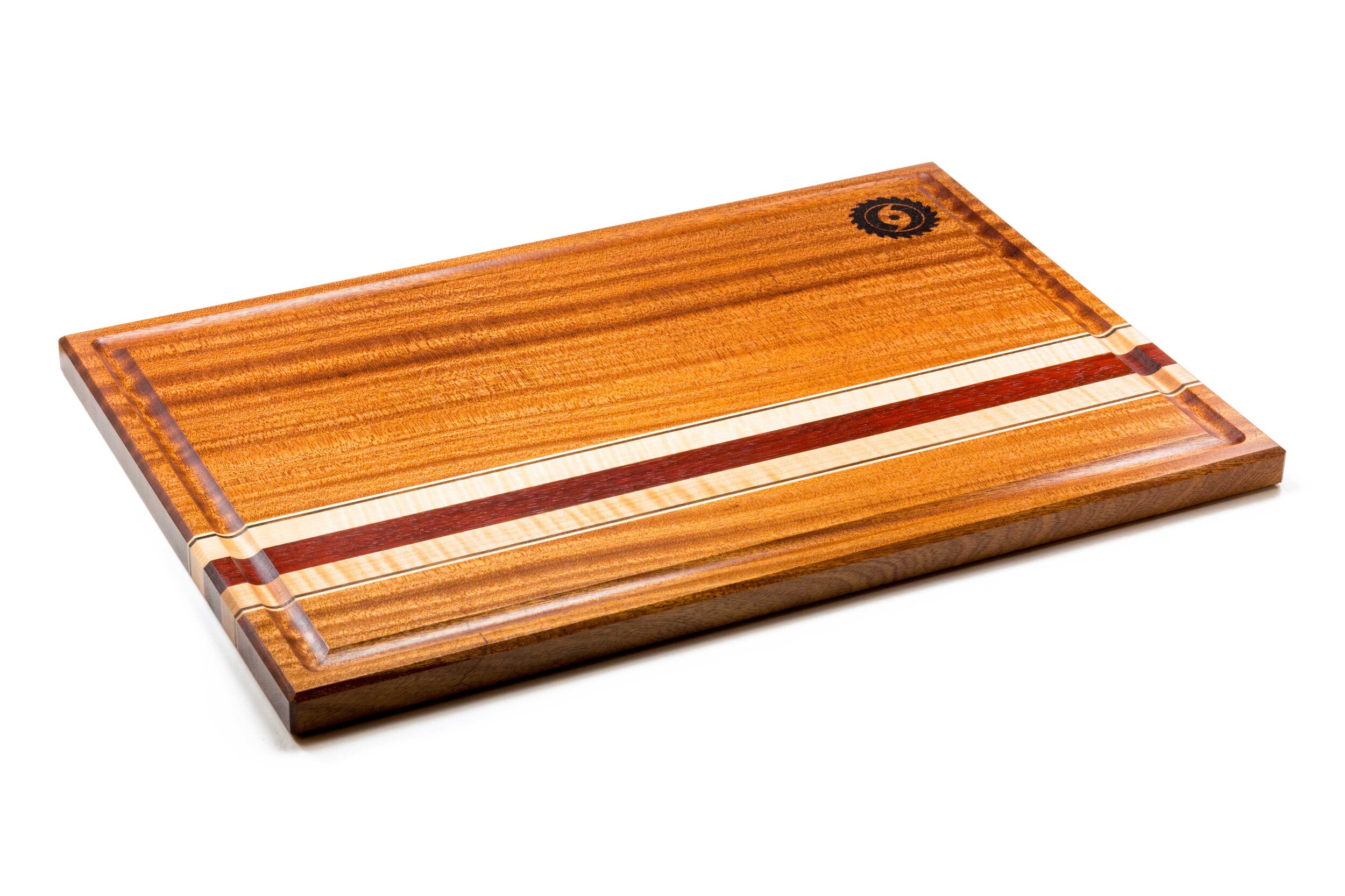 Sapele Red Stripe Cutting Board