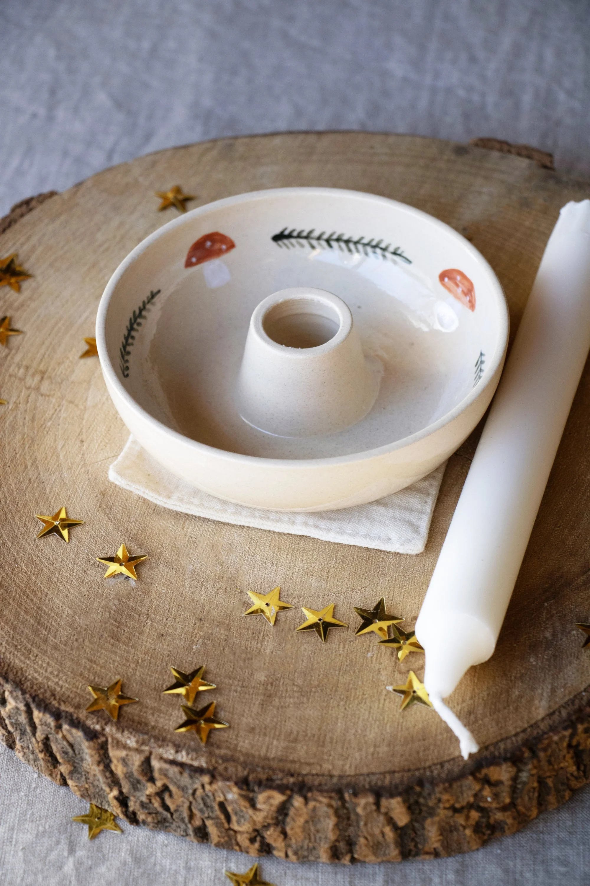 Maris Pottery + Littlepinealice - Portacandela in gres