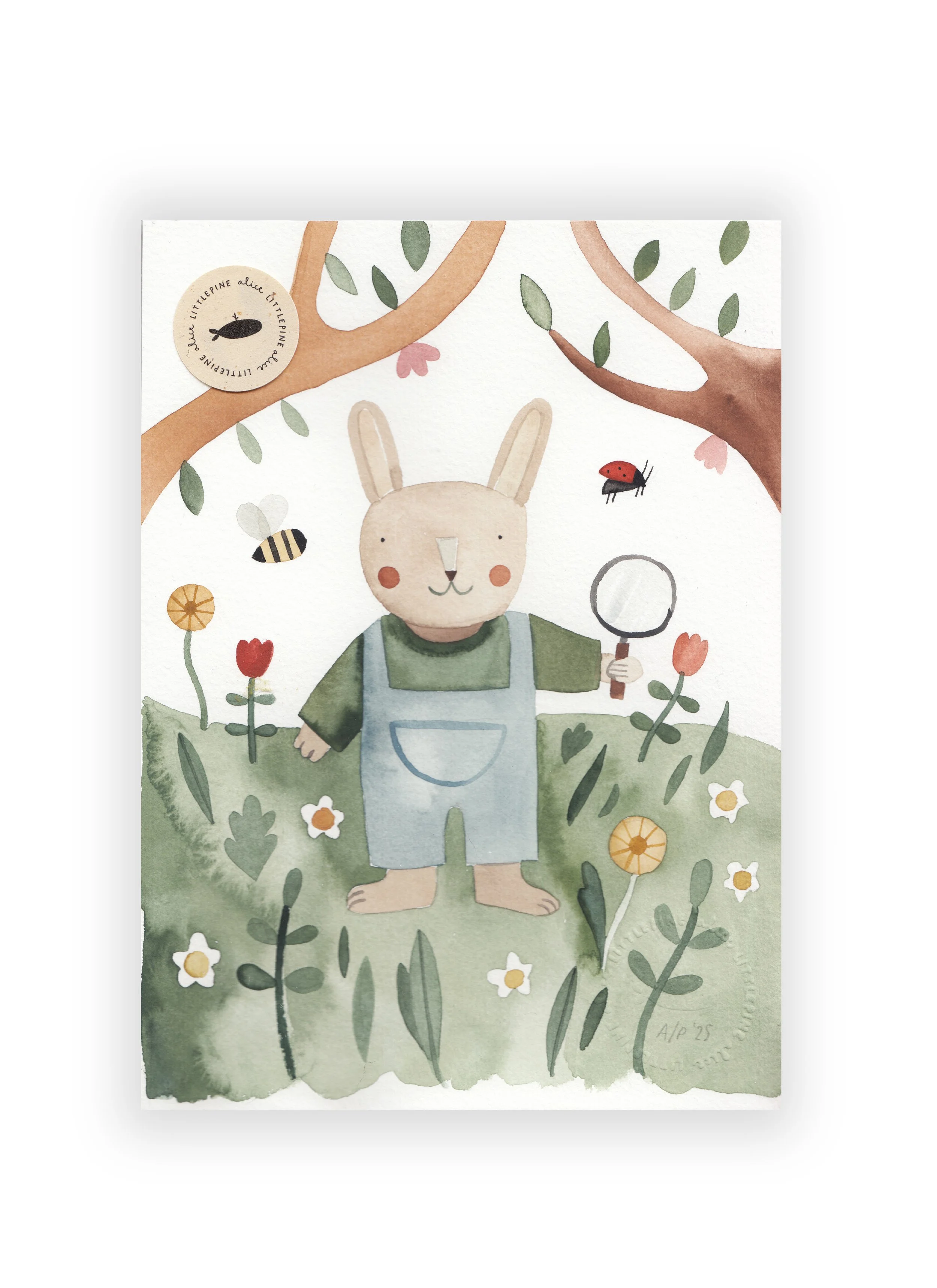 Illustrazione originale Primavera 15,5x21 cm