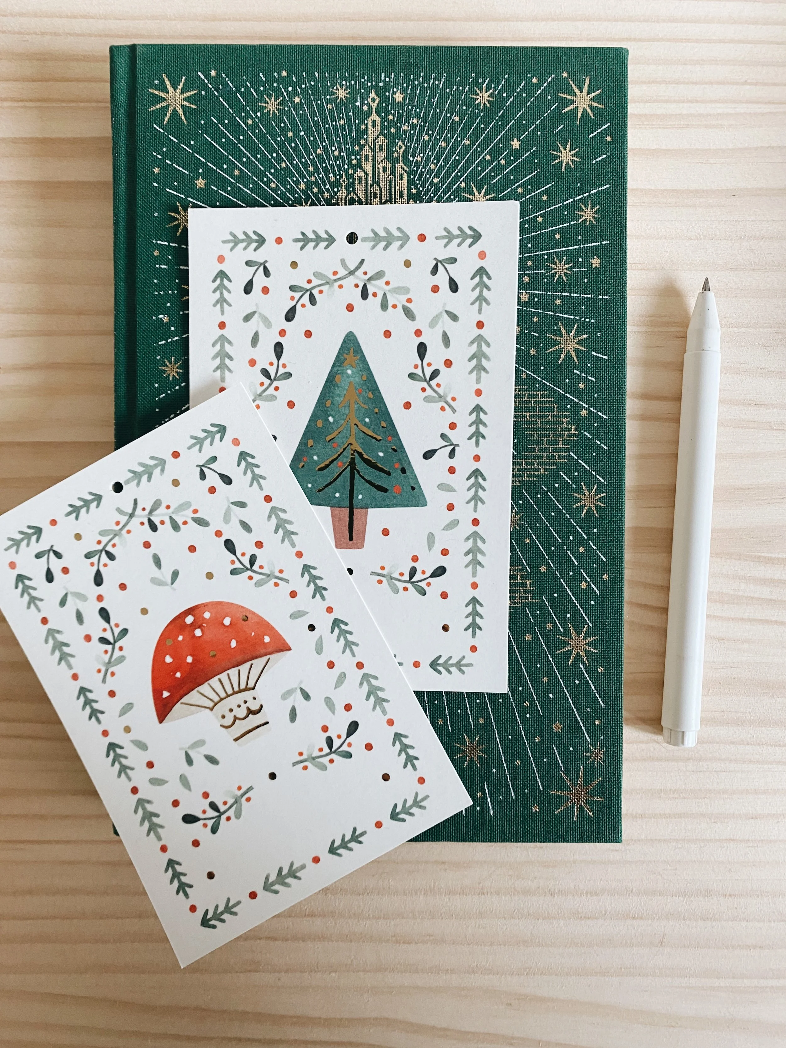 Cartoline tag di Natale