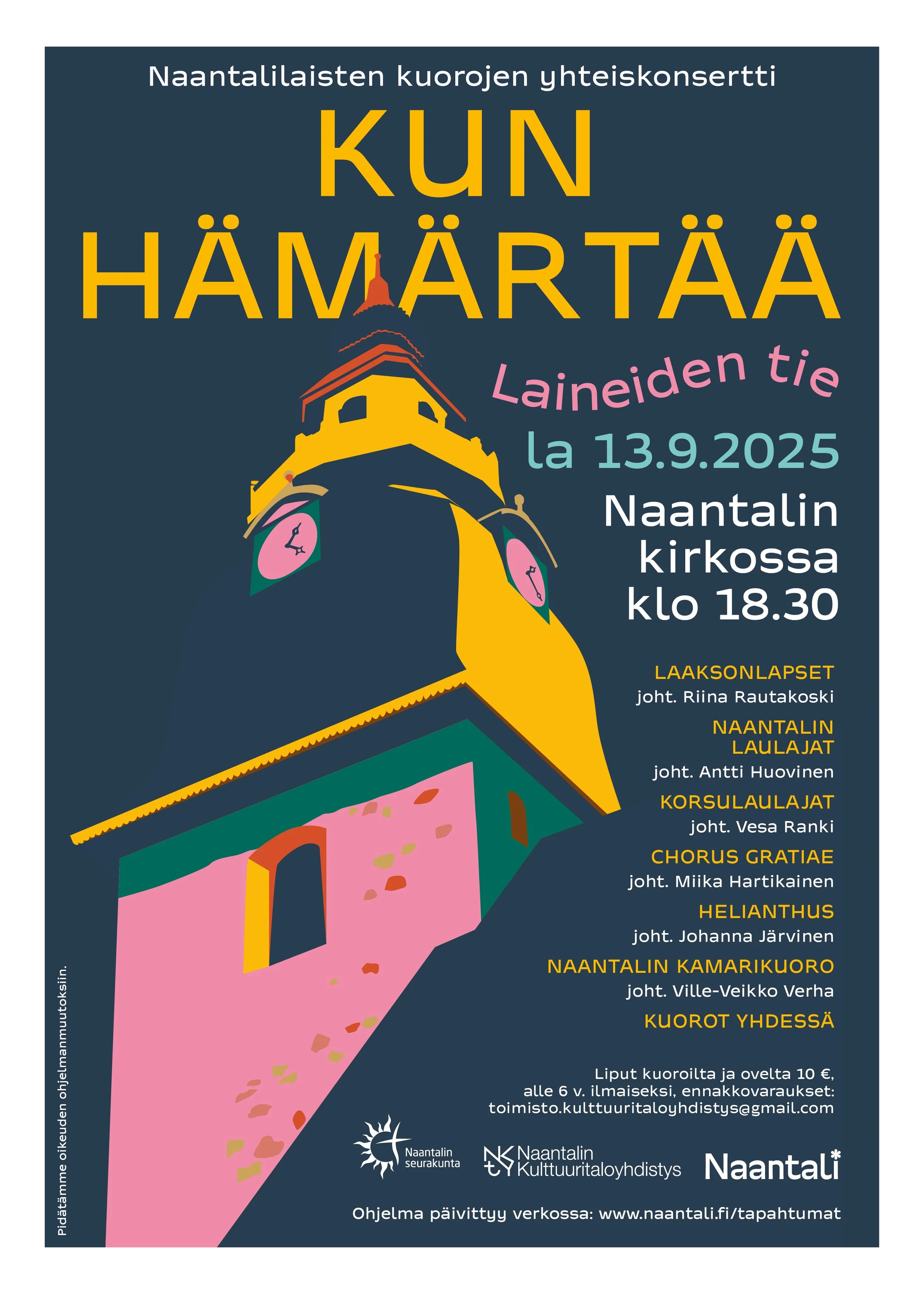 Kun hämärtää, Naantalin kaupunki