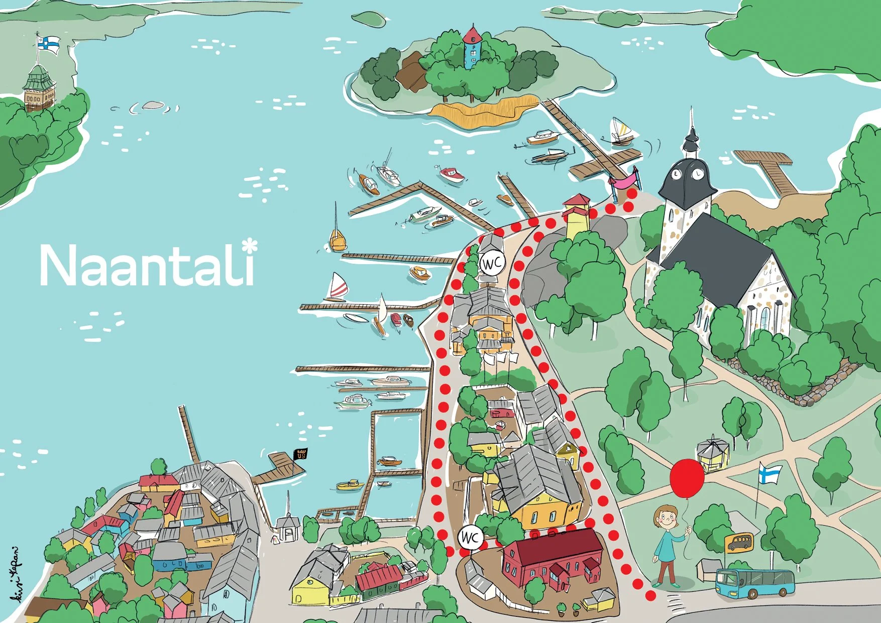 Naantalin Vanha kaupunki -kartat, 2025 Naantalin kaupunki