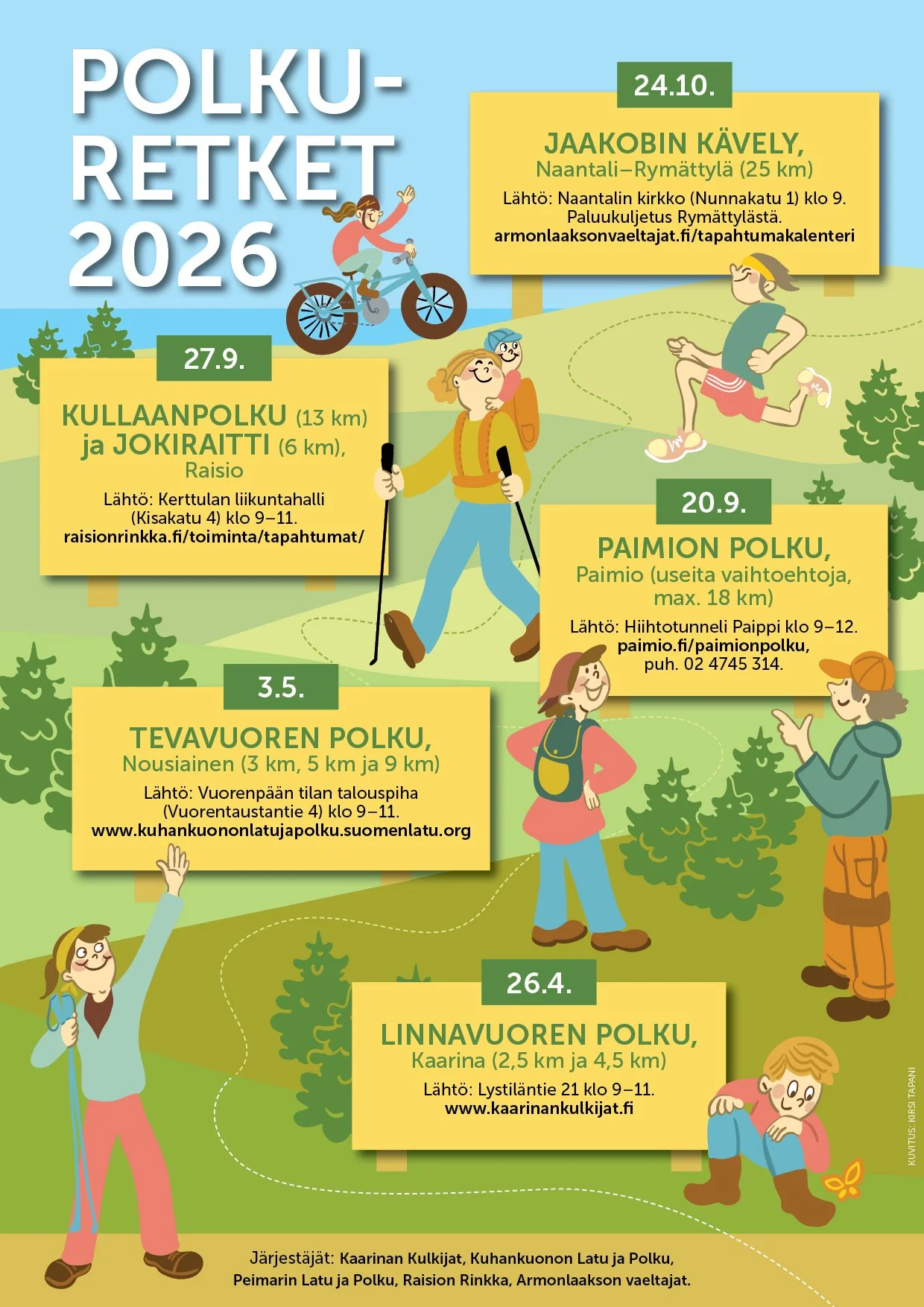 Polkuretket, 2026