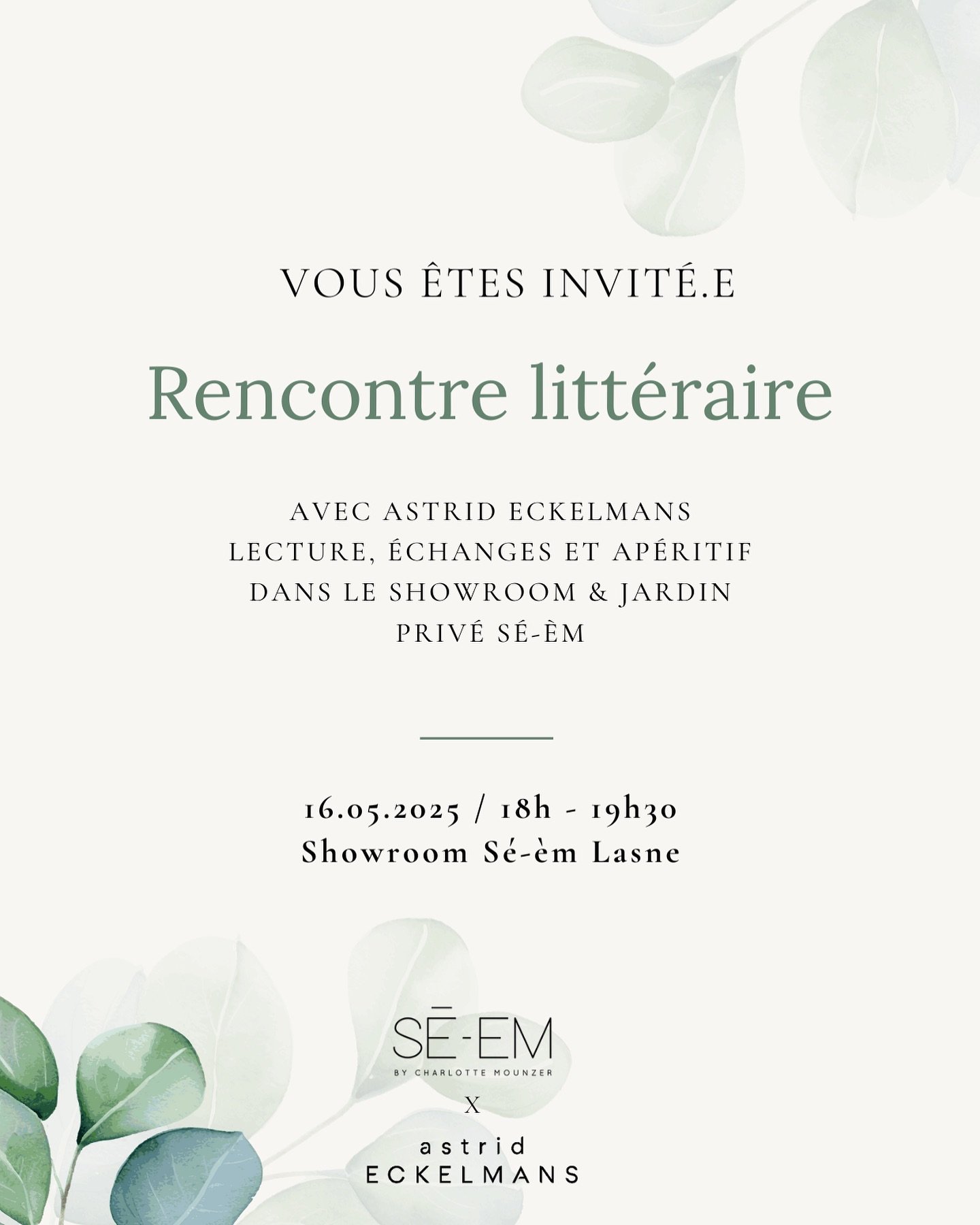 Ap&eacute;ro litt&eacute;raire au jardin 🌿
Rendez-vous ce vendredi 16 mai de 18h &agrave; 19h30 chez @se.em_bycm, pour une rencontre autour de mon livre L&rsquo;Odyss&eacute;e du Style.

Au programme : lecture d&rsquo;un extrait du livre, &eacute;ch