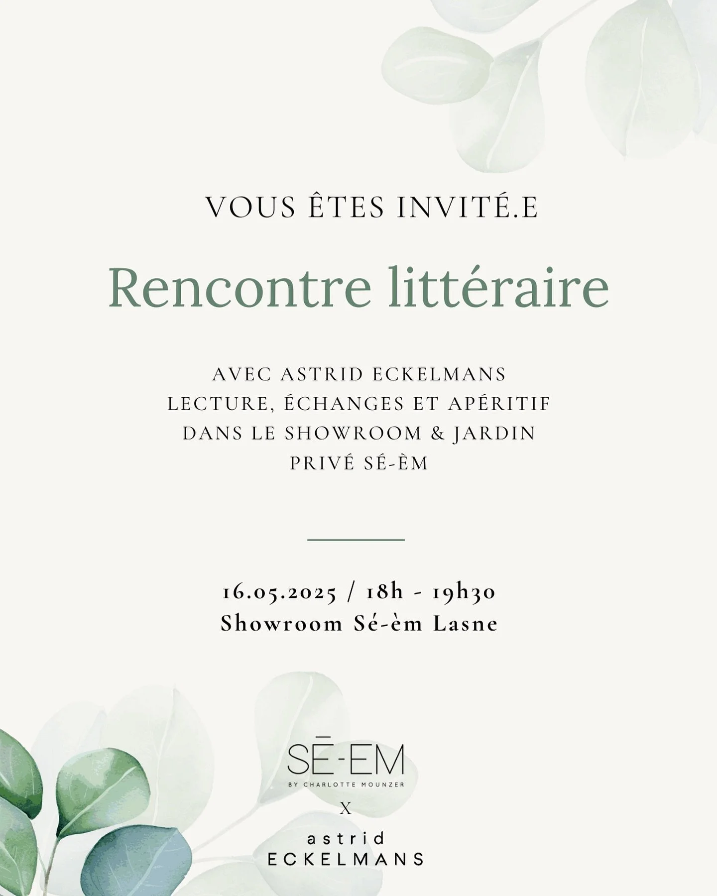 Ap&eacute;ro litt&eacute;raire au jardin 🌿
Rendez-vous ce vendredi 16 mai de 18h &agrave; 19h30 chez @se.em_bycm, pour une rencontre autour de mon livre L&rsquo;Odyss&eacute;e du Style.

Au programme : lecture d&rsquo;un extrait du livre, &eacute;ch