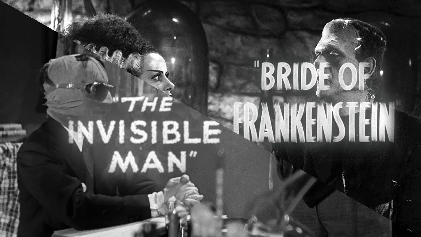 Den usynlige mann (1933) + Frankensteins brud (1935) - Teasere