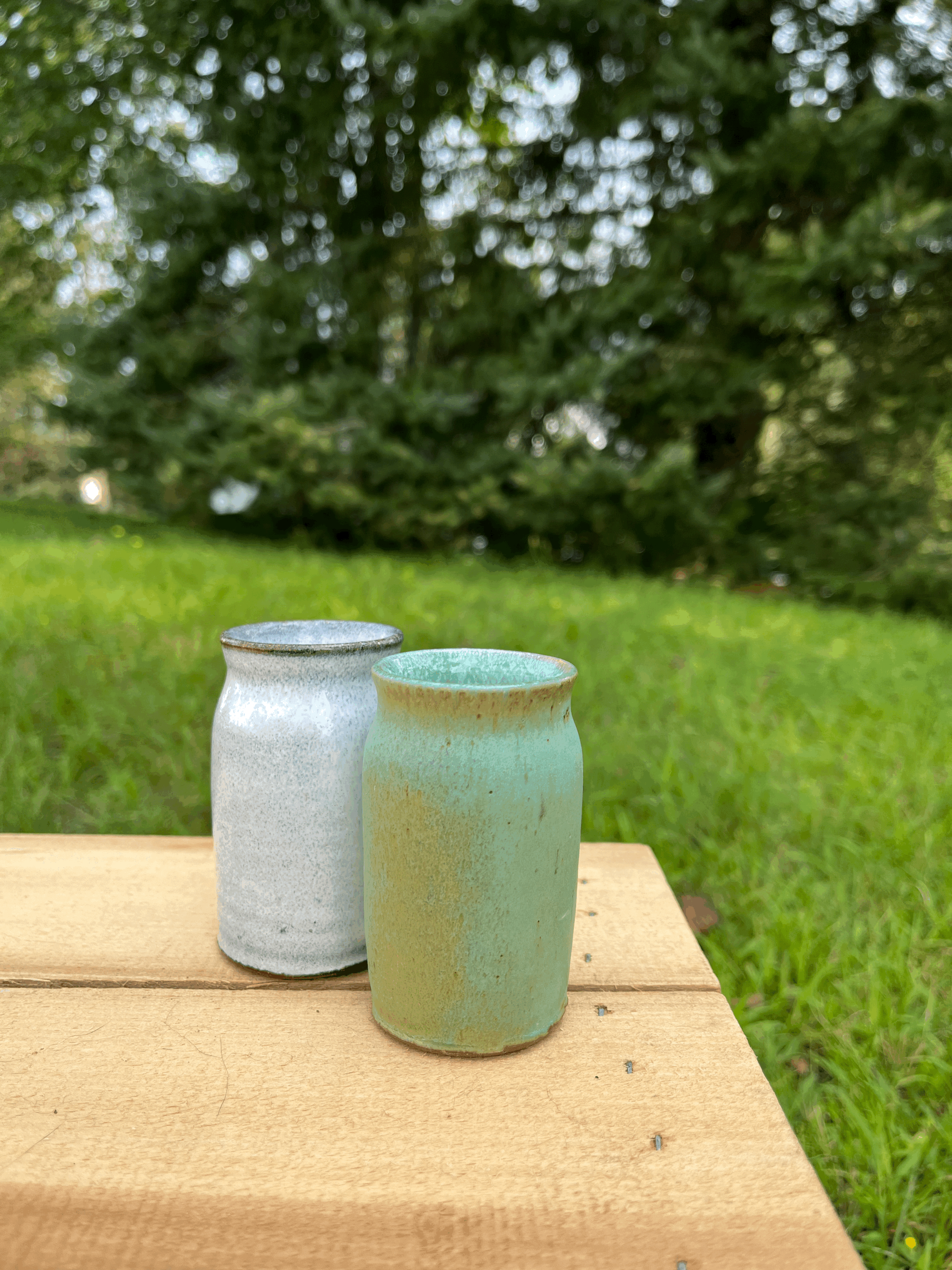 Milk bottle bud vase 3"