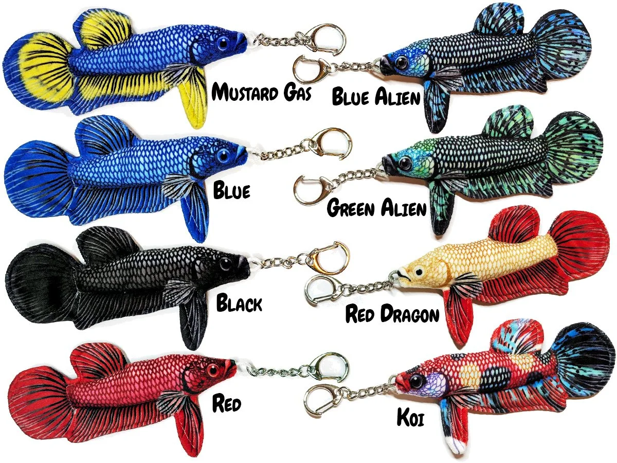 Betta splendens Keychains