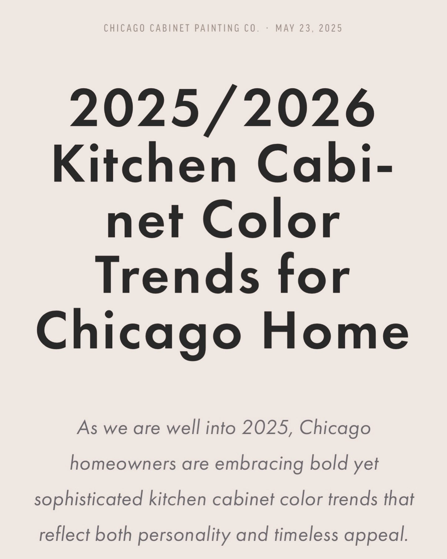 If you are having trouble deciding on your cabinet colors, check out our blog (link in bio) for some inspiration on this year’s trends!
What color are you thinking for your kitchen renovation?