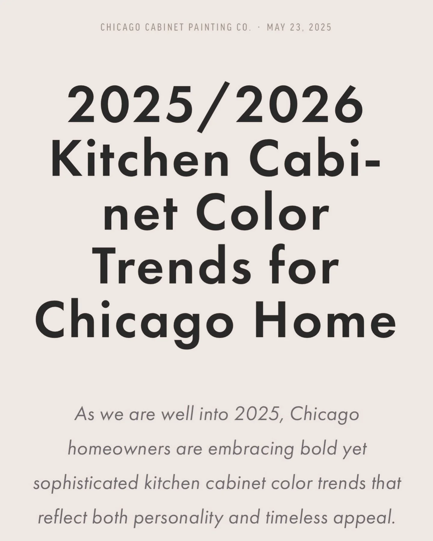 If you are having trouble deciding on your cabinet colors, check out our blog (link in bio) for some inspiration on this year&rsquo;s trends!

What color are you thinking for your kitchen renovation?