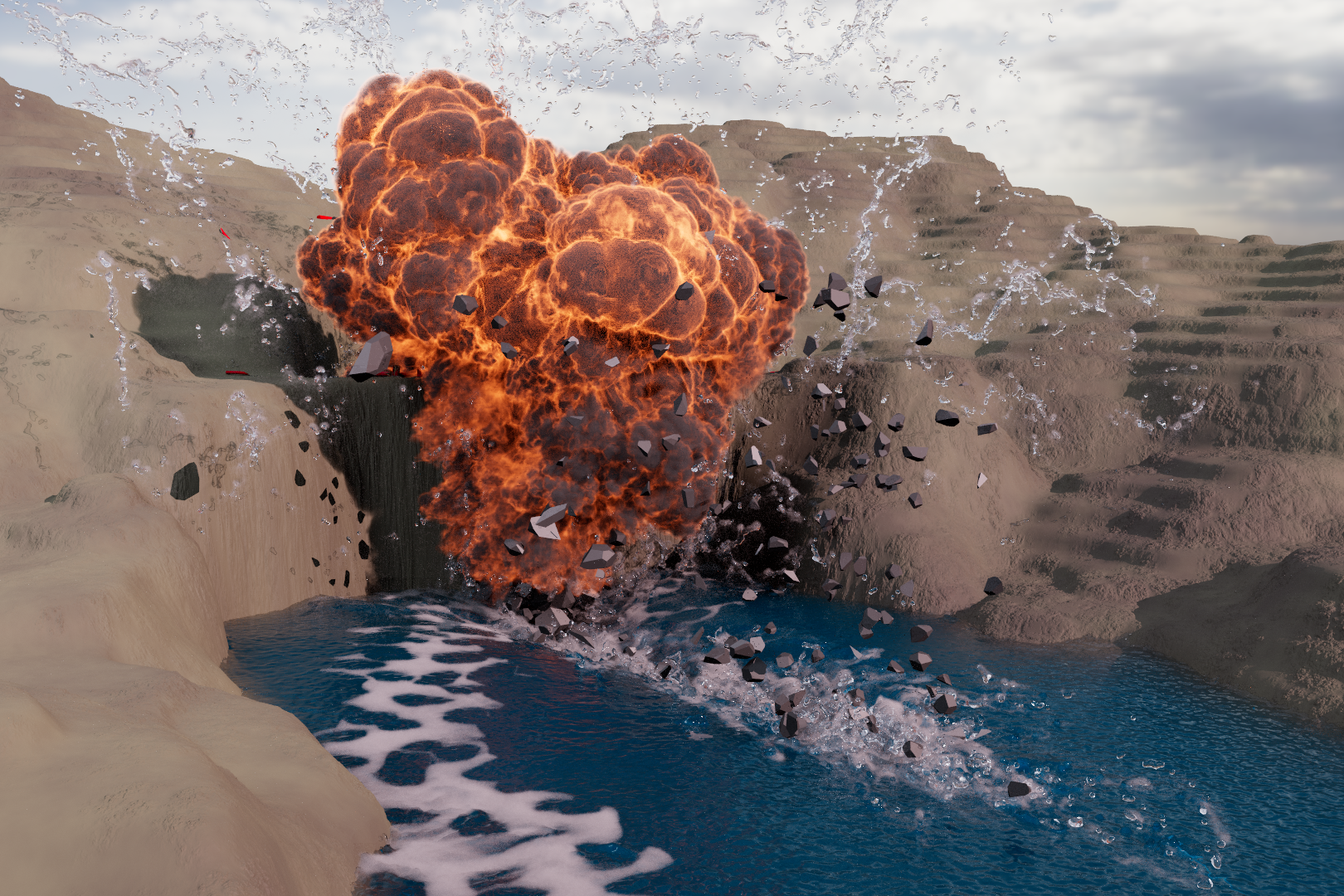 First experiences with Simulation in Houdini FX