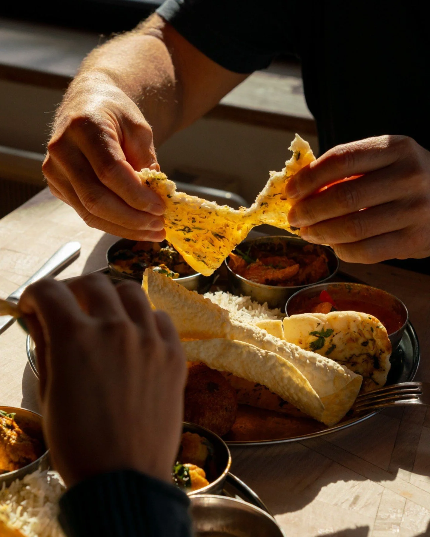 One week to go until our October Indian Supper Club rolls back round, and the kitchen's already got a treat lined up for you.

Starter
Pav Bhaji-A potato patty served with a mini brioche bun, alongside garlic, peanut, and mint chutney.

Mains
Chicken