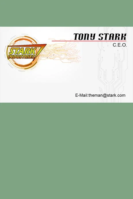 Prop Cards: Tony Stark