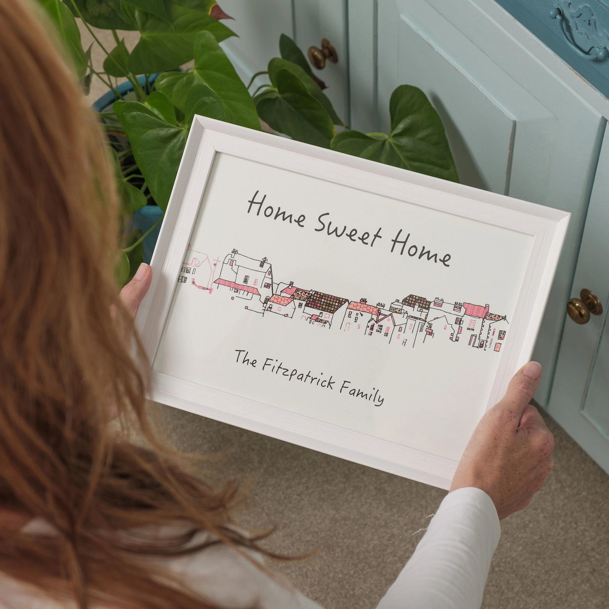 Personalised Rooftops Print