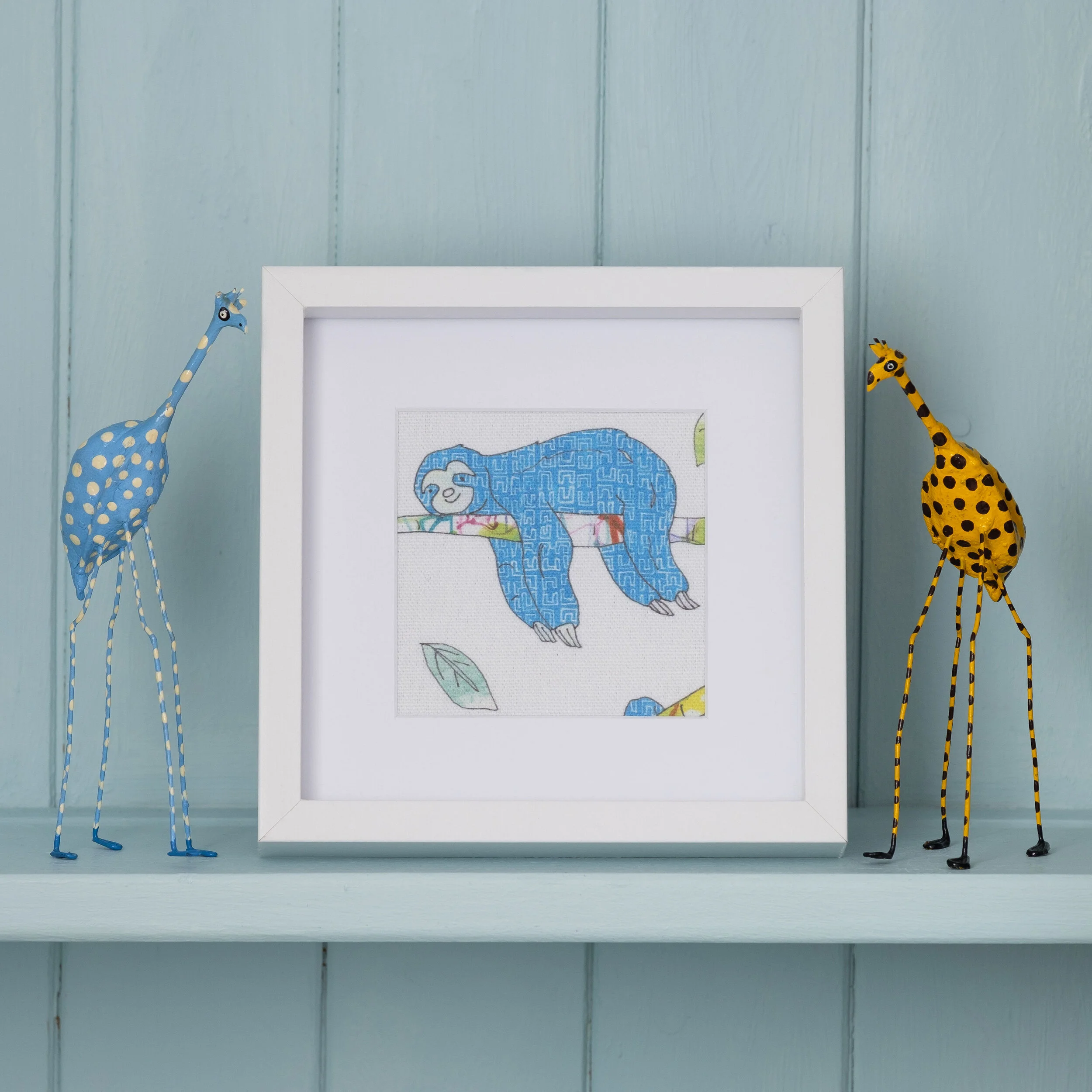 Sloth 'Chilling' Fabric Print