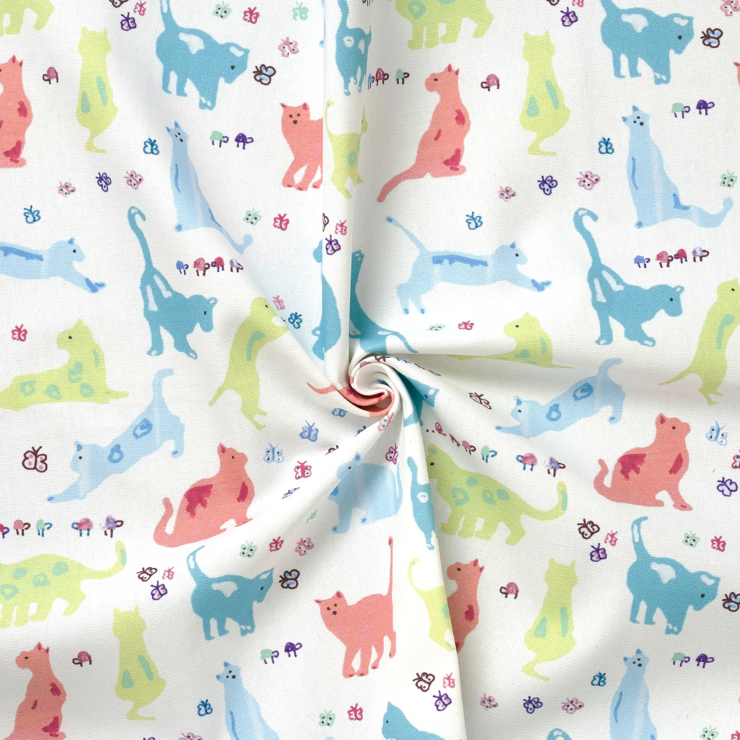 Cats Playing Fabric