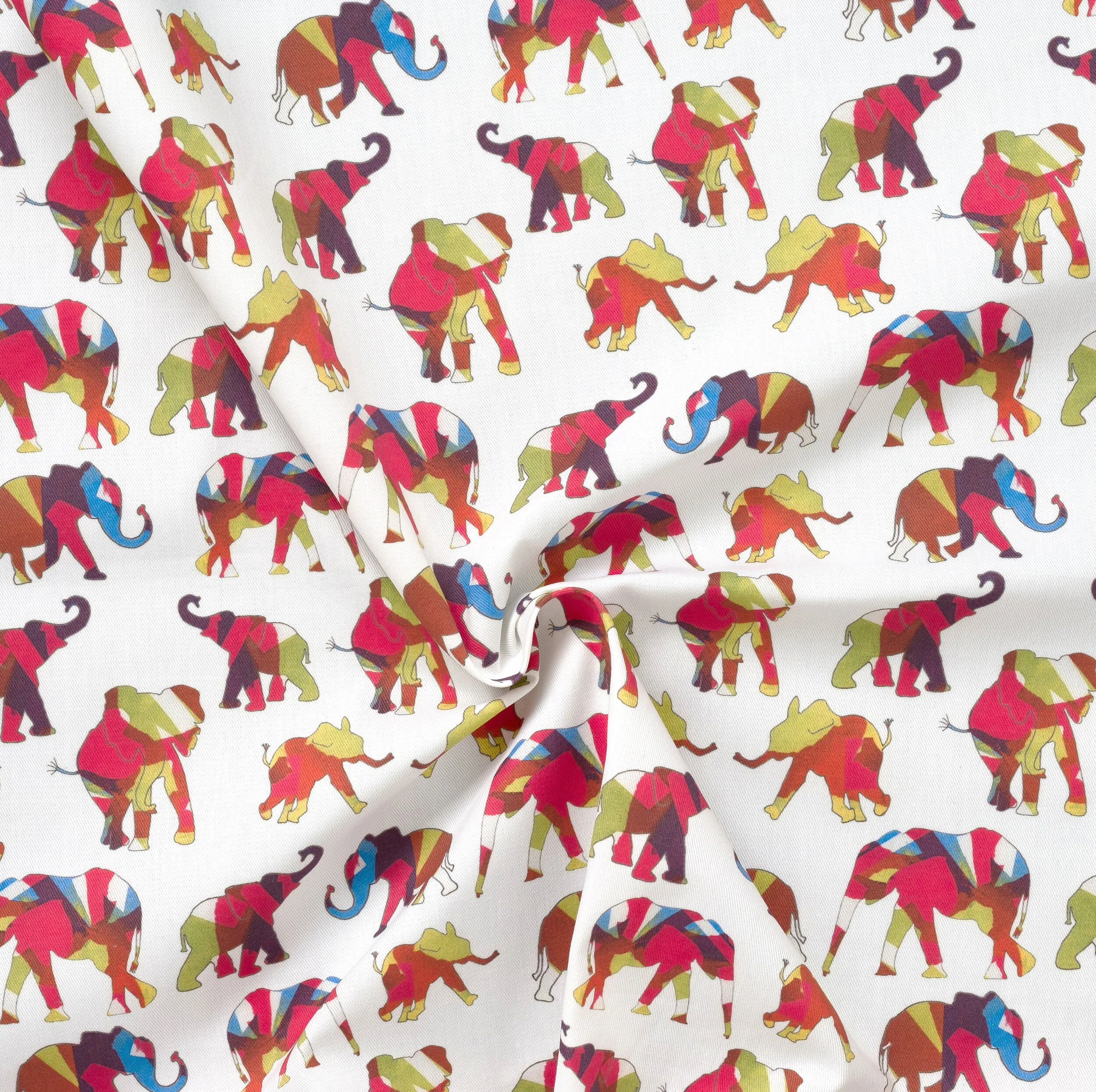 African Elephants Fabric 