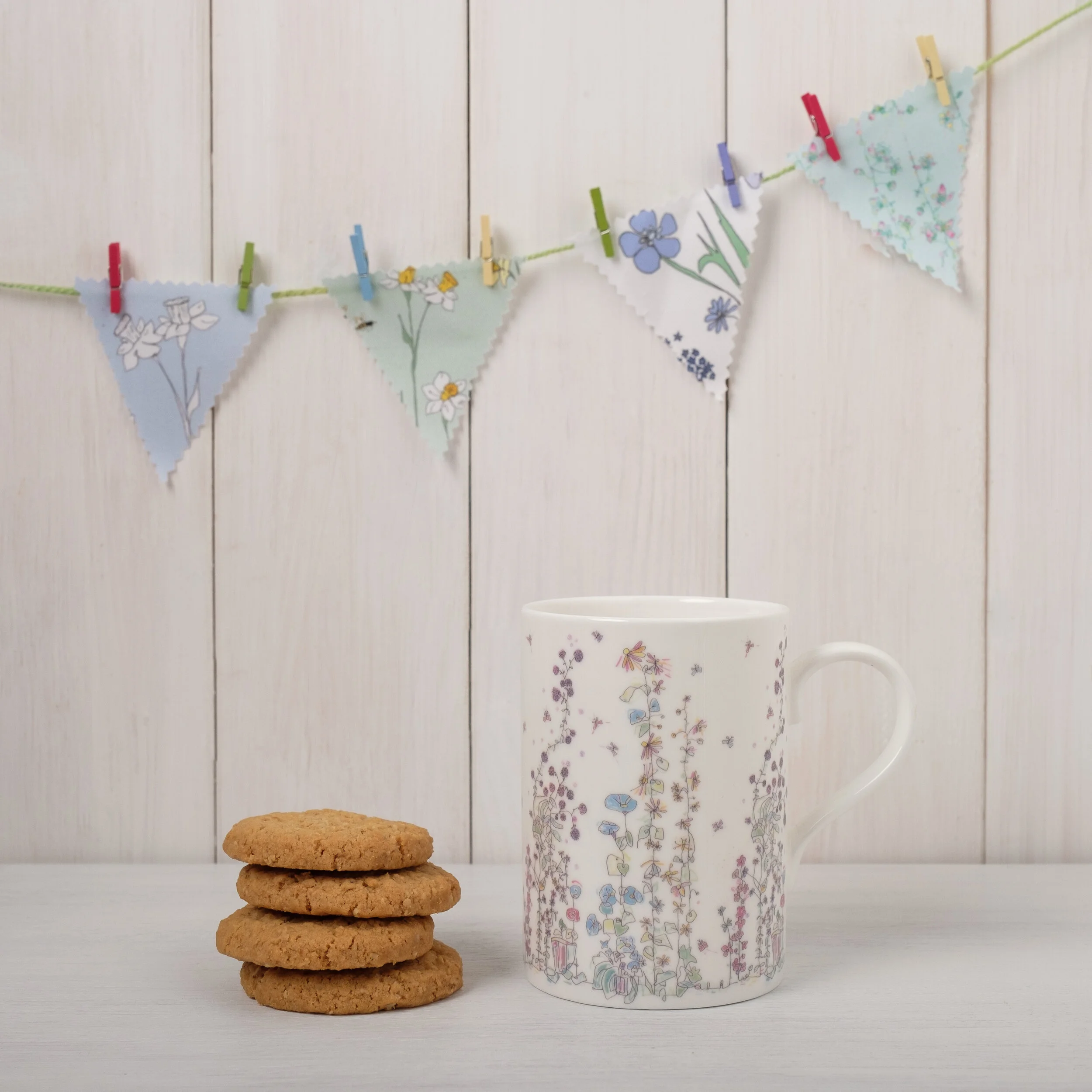 Summer Garden Bone China Mug