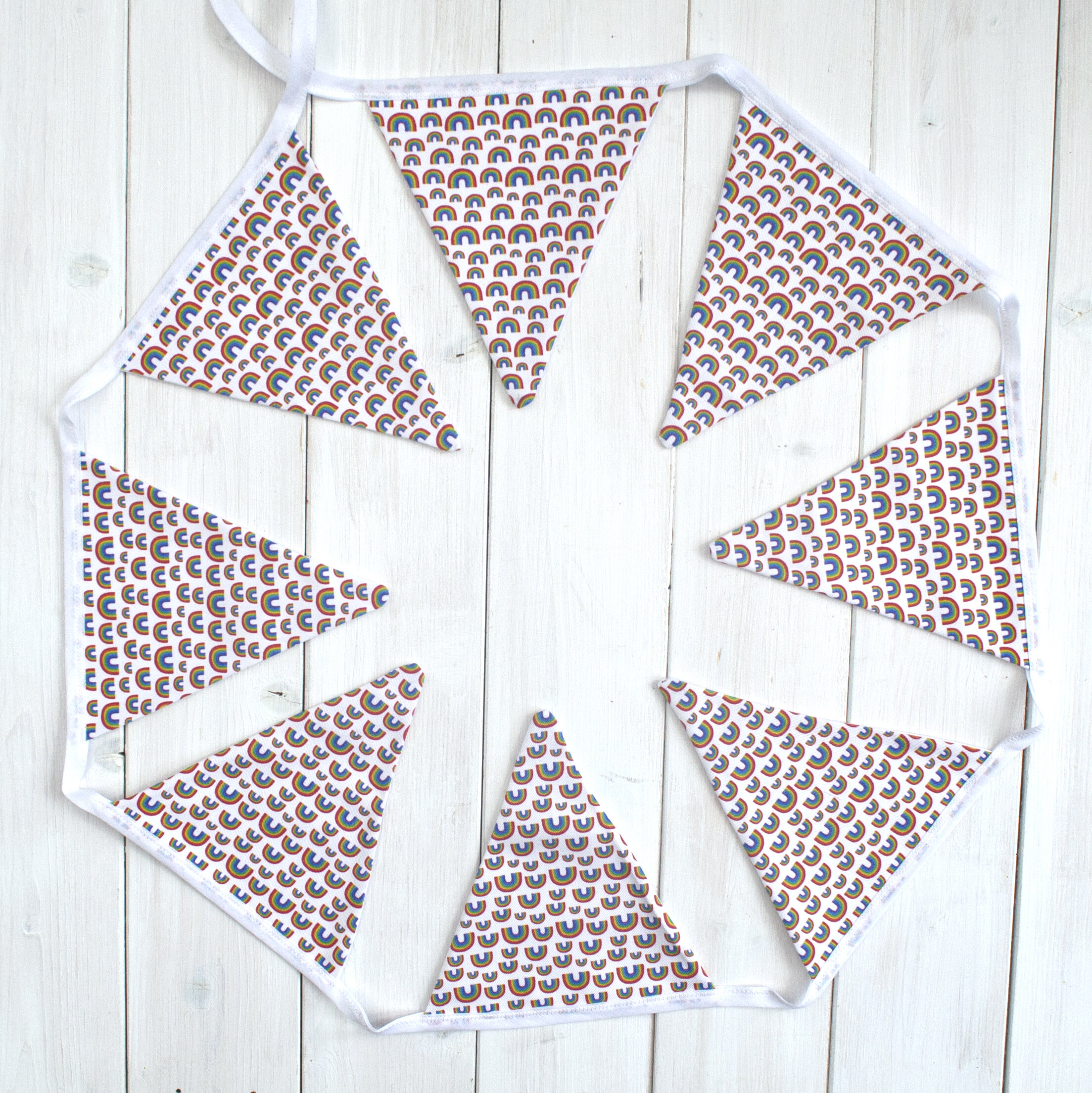 Personalised Ditsy Rainbow Bunting  