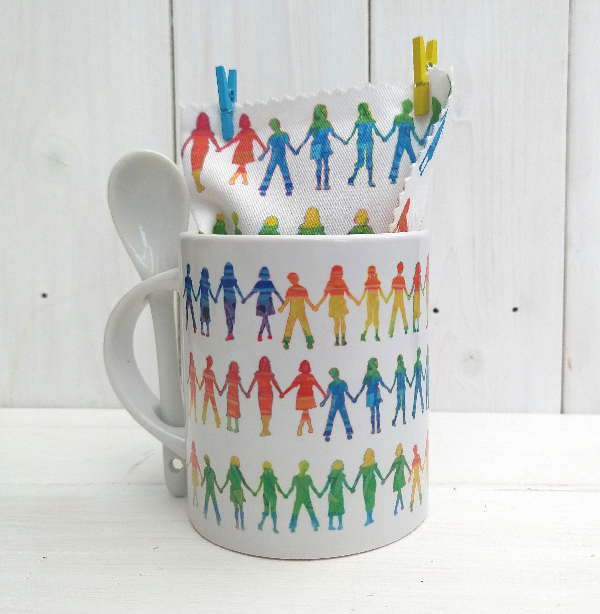 Rainbow Hot Chocolate Mug Set 