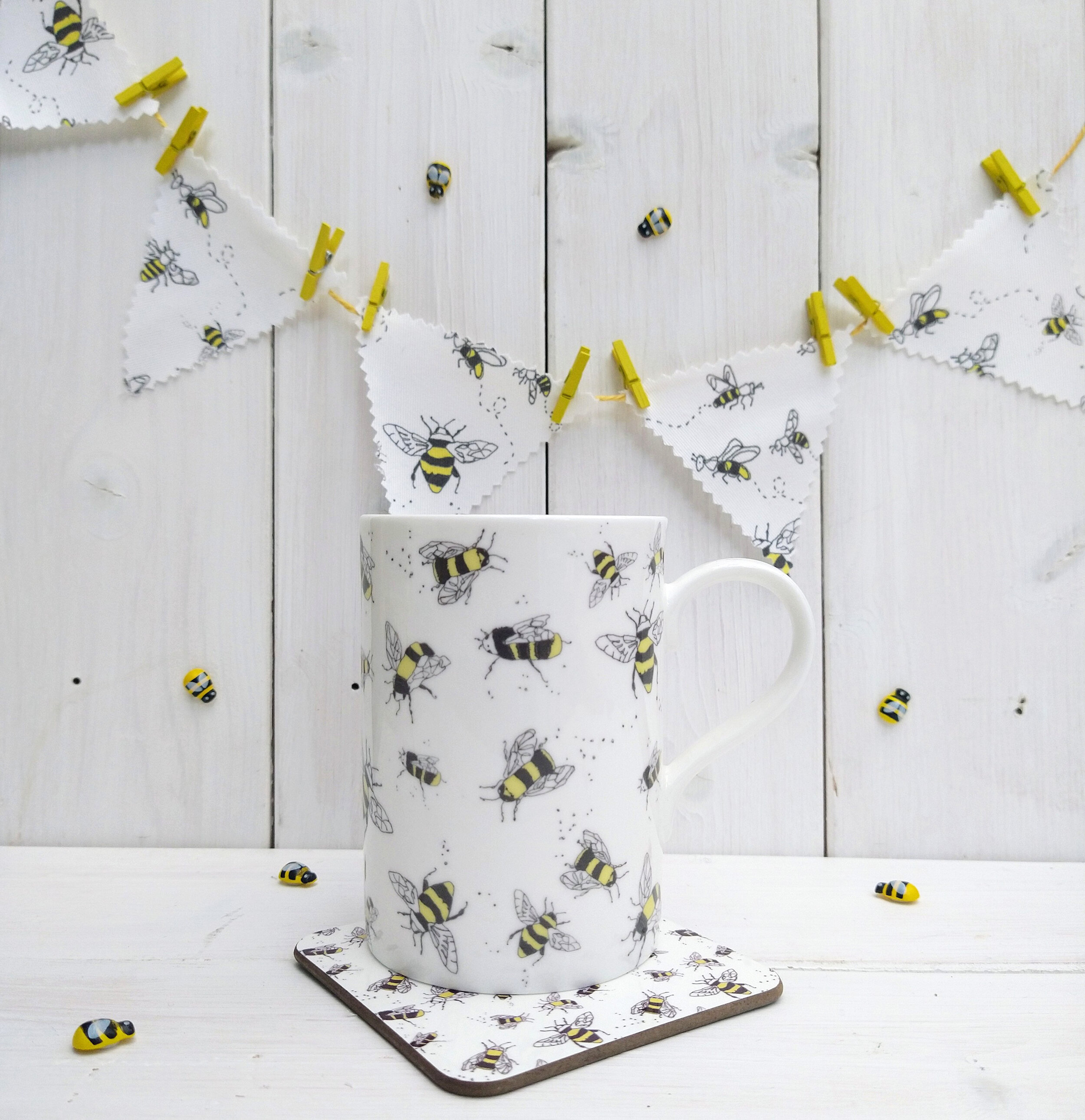 Bees Fine China Mug