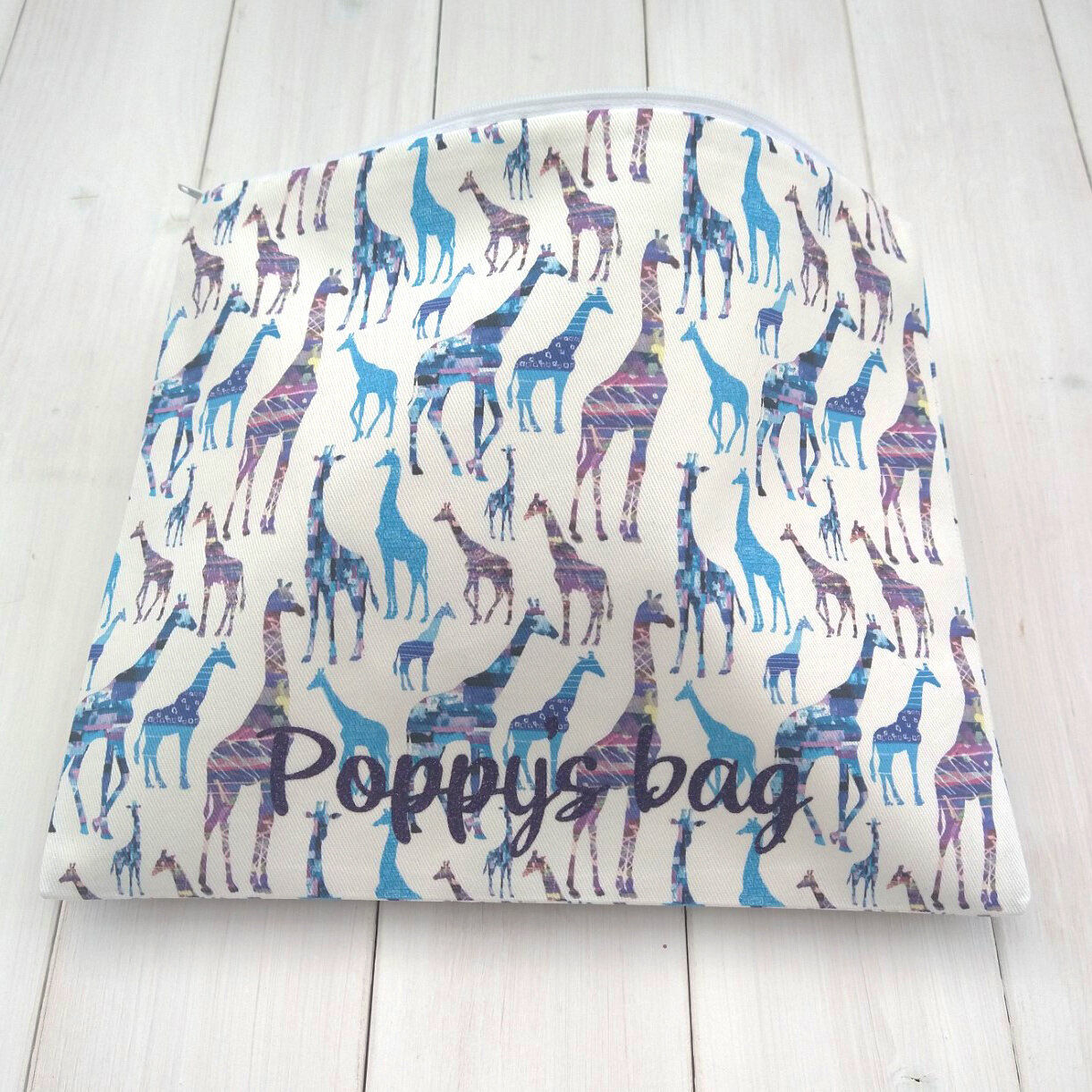Personalised Giraffe Wash bag 