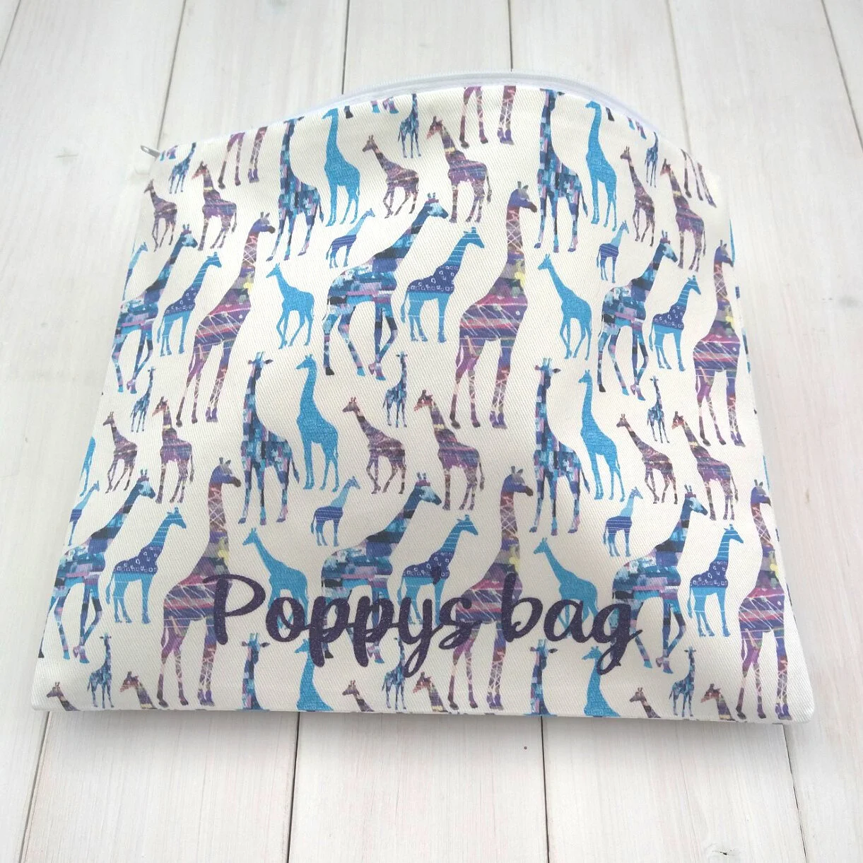 Personalised Giraffe Wash bag